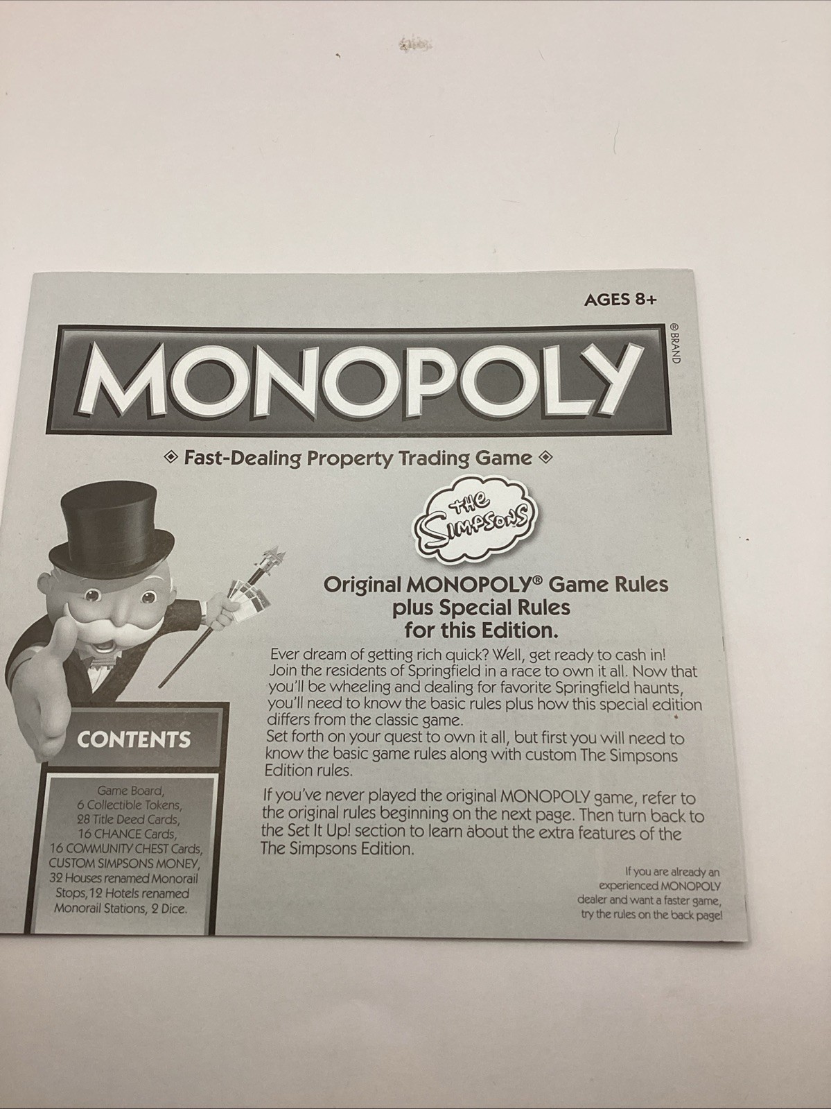 The Simpsons Welcome To Springfield Monopoly Board Game-2019-Gold Tokens