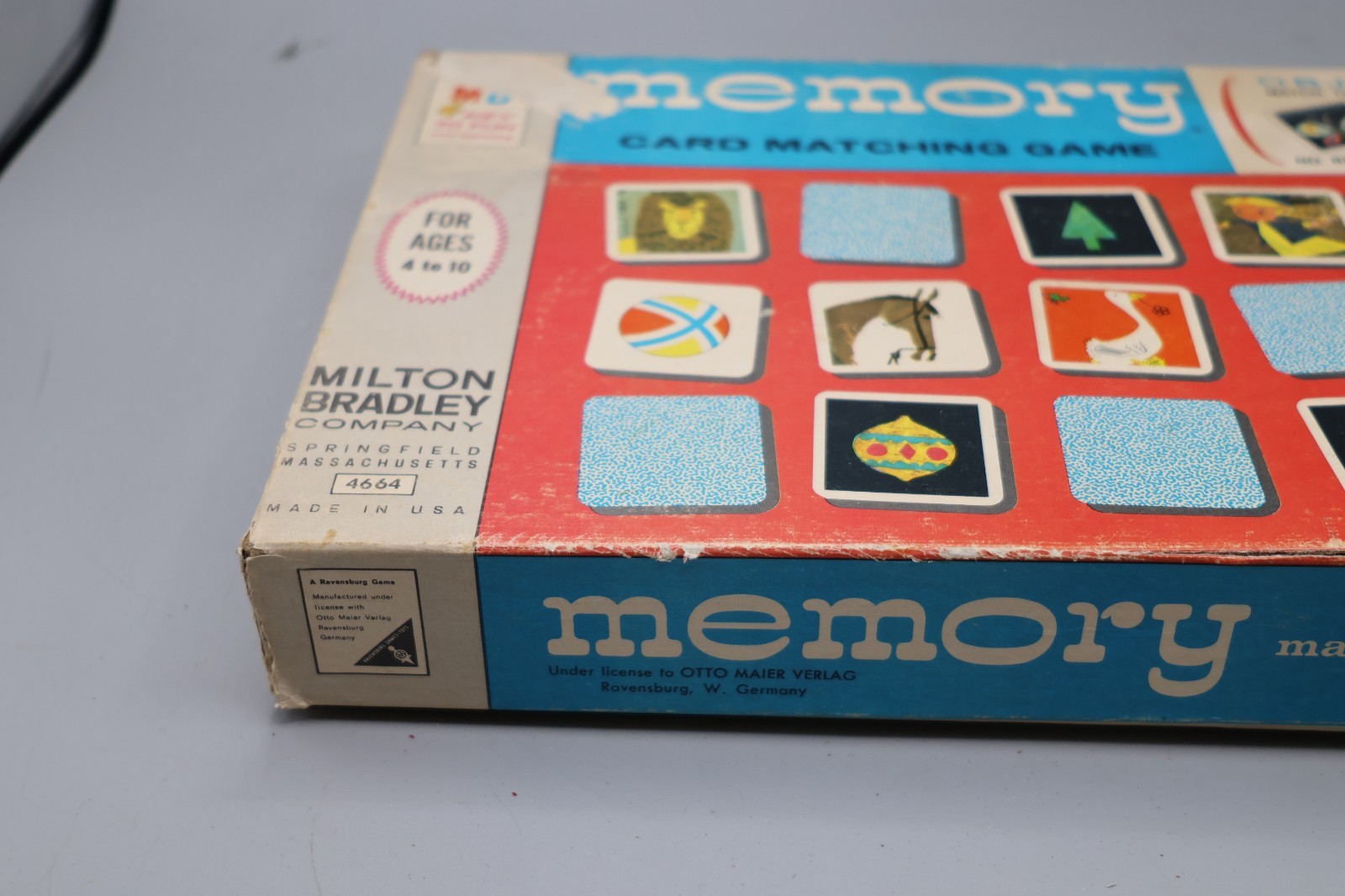 THE ORIGINAL MEMORY GAME VTG Milton Bradley 1986 All 72 Cards w/ Instructions