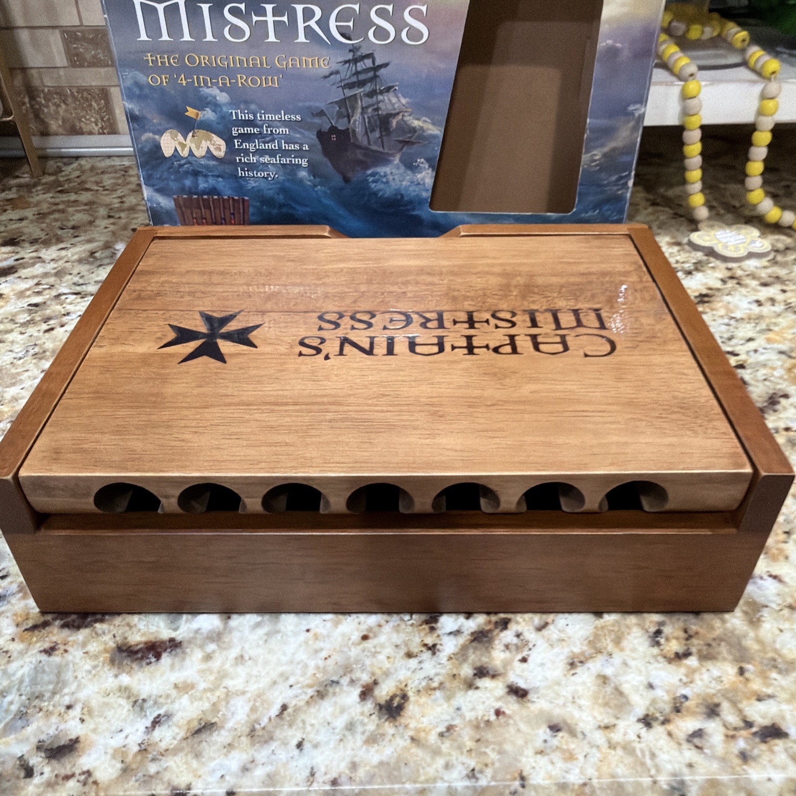 CAPTAIN’S MISTRESS WOOD ORIGINAL 4 IN A ROW GAME CULTURAL CLASSICS PLEASE READ