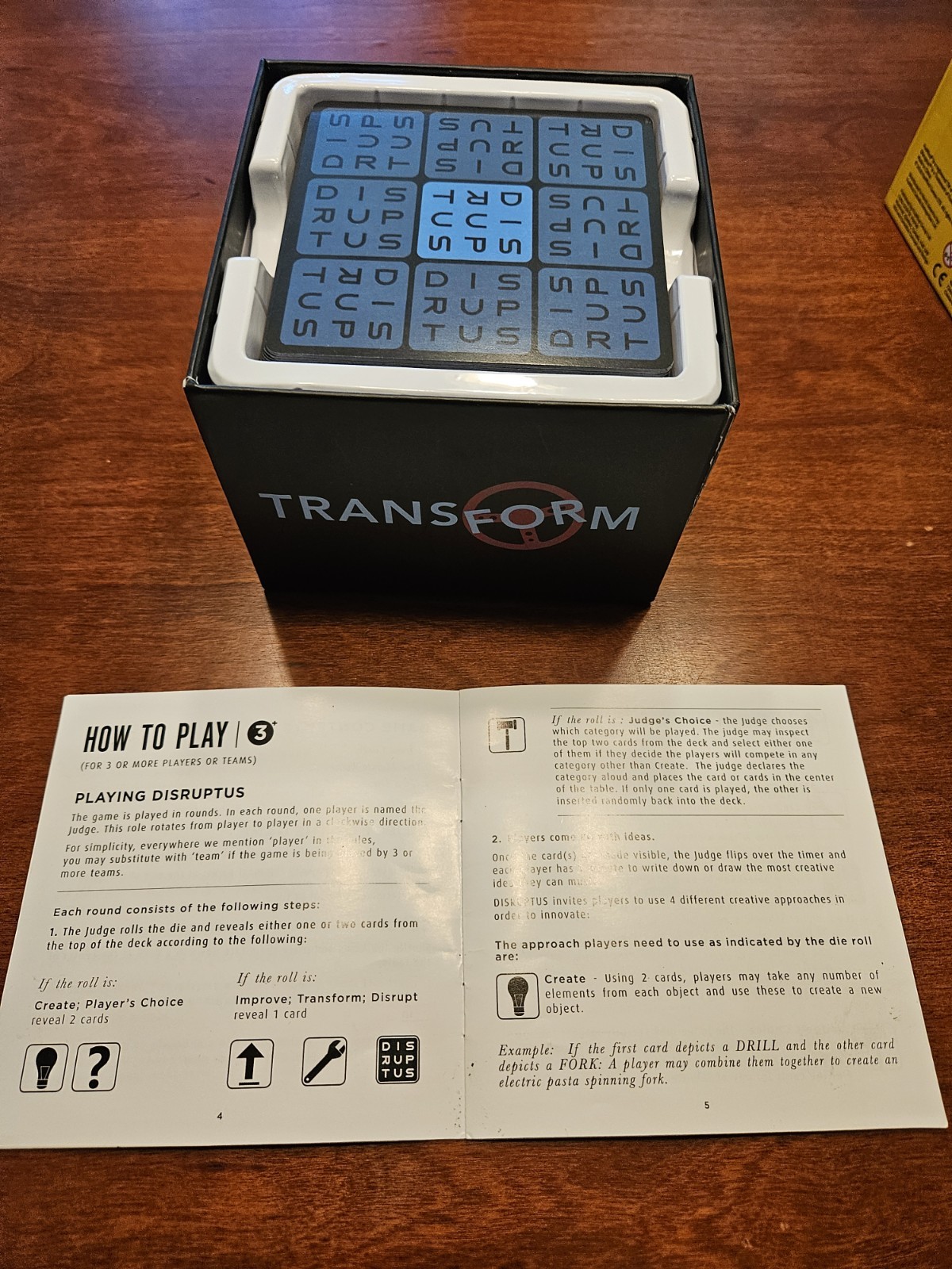 DISRUPTUS by FoxMind . Creative, Challenging Card Game. Ages 10+