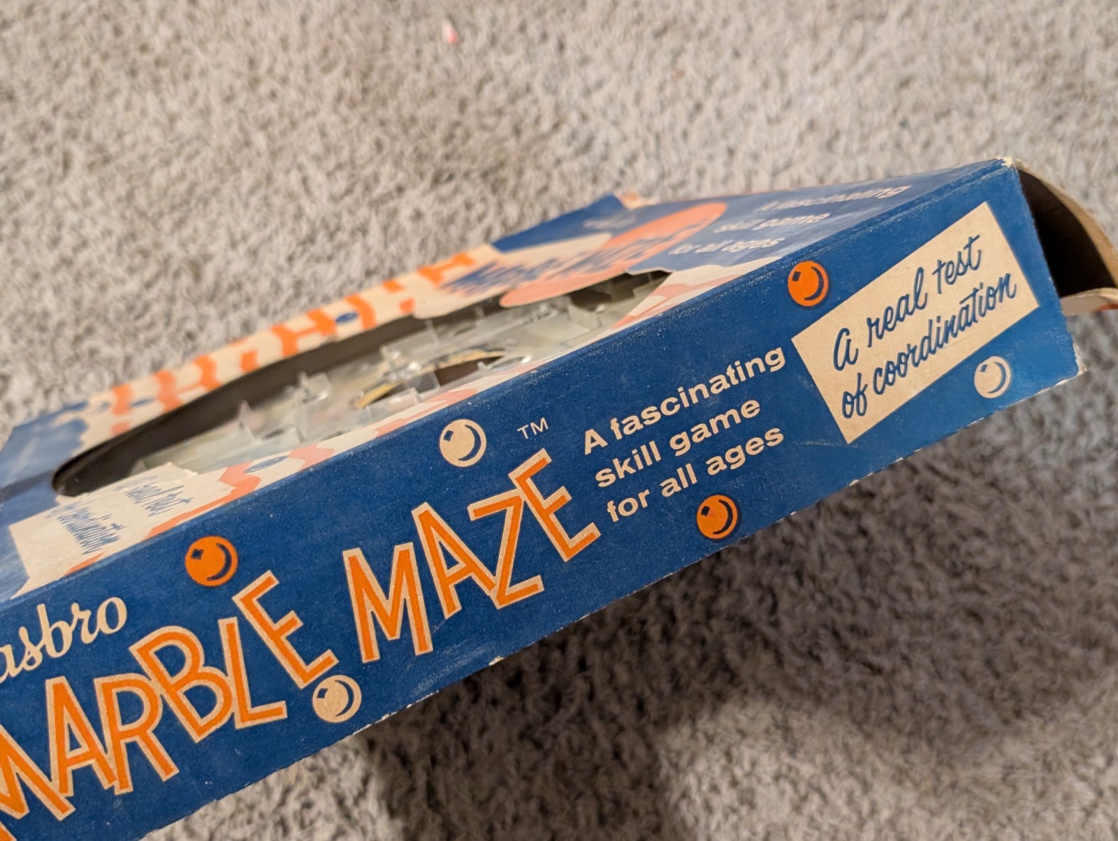 Vintage Hasbro “Haunted Mountains” Marble Maze Skill Game in Original Box