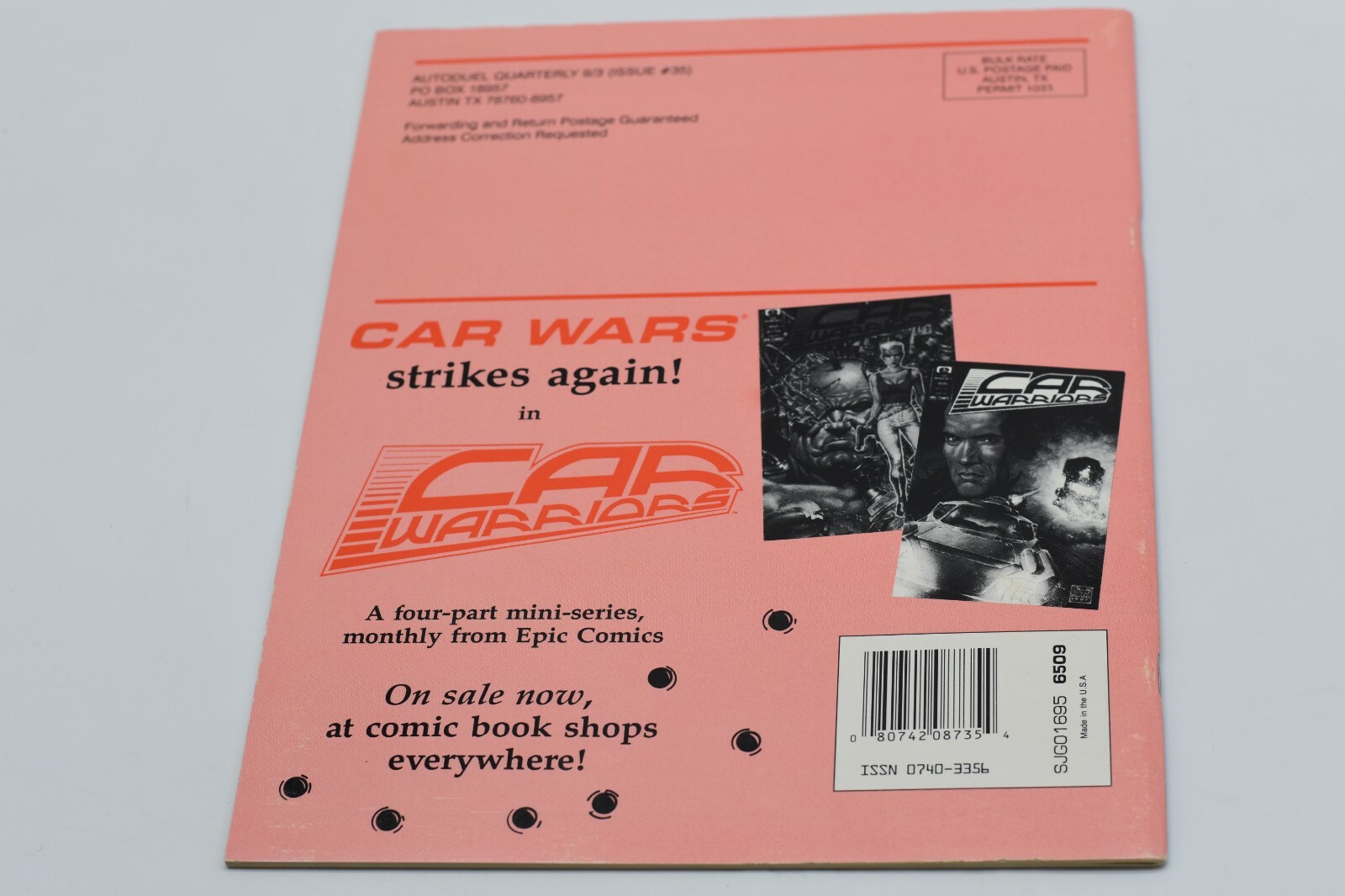 SJG Car Wars Autoduel M Vol. 9, #3 “13 Scenarios, World Championship Winn YES
