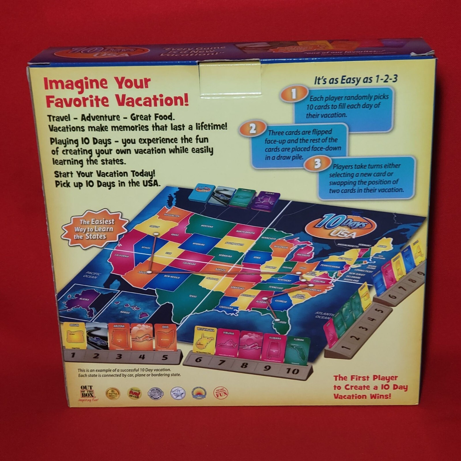 10 Days in the USA Family Board Game Every Game is a New Vacation