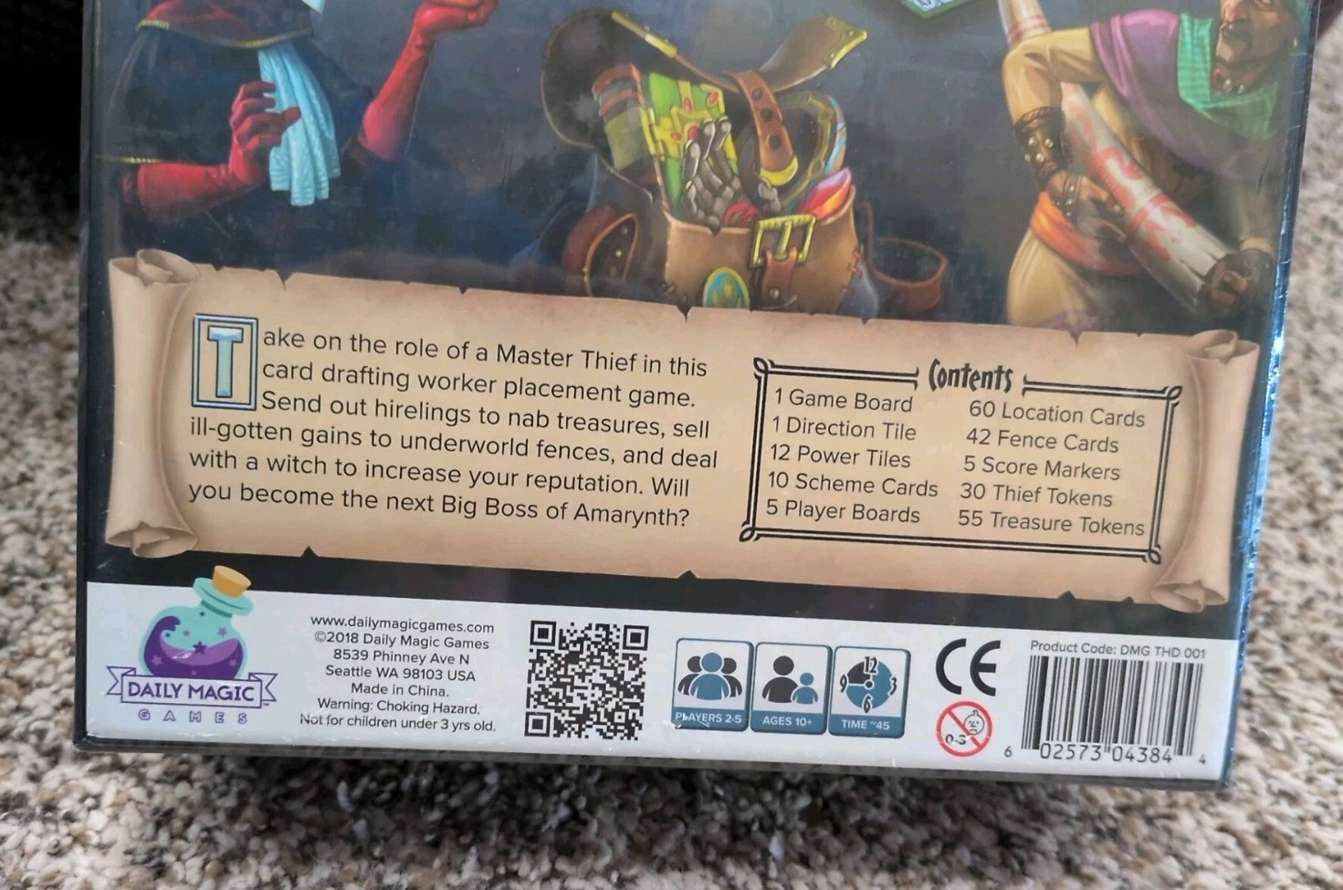 2018~Thieves Den Board Game by Daily Magic Games ~ New in Shrink