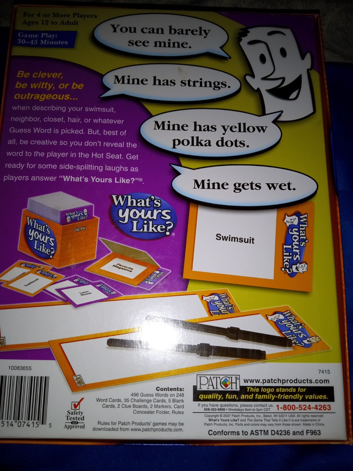 What’s Yours Like? The Game That Tells It Like It Is; Party Game