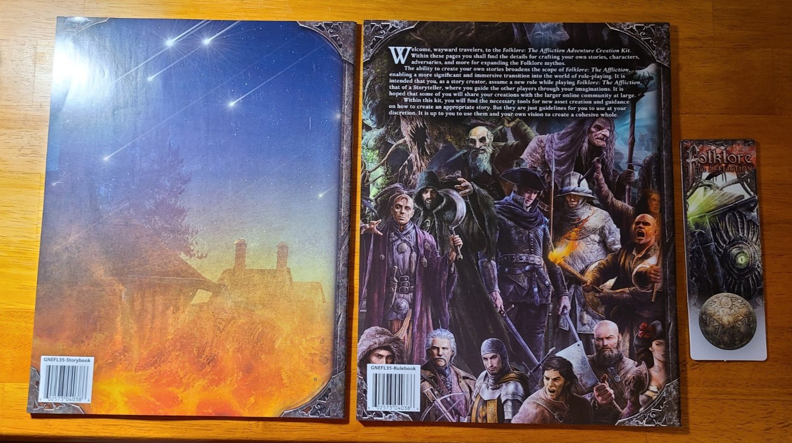 Folklore The Affliction Adventure Creation Kit, Story, & Bookmark