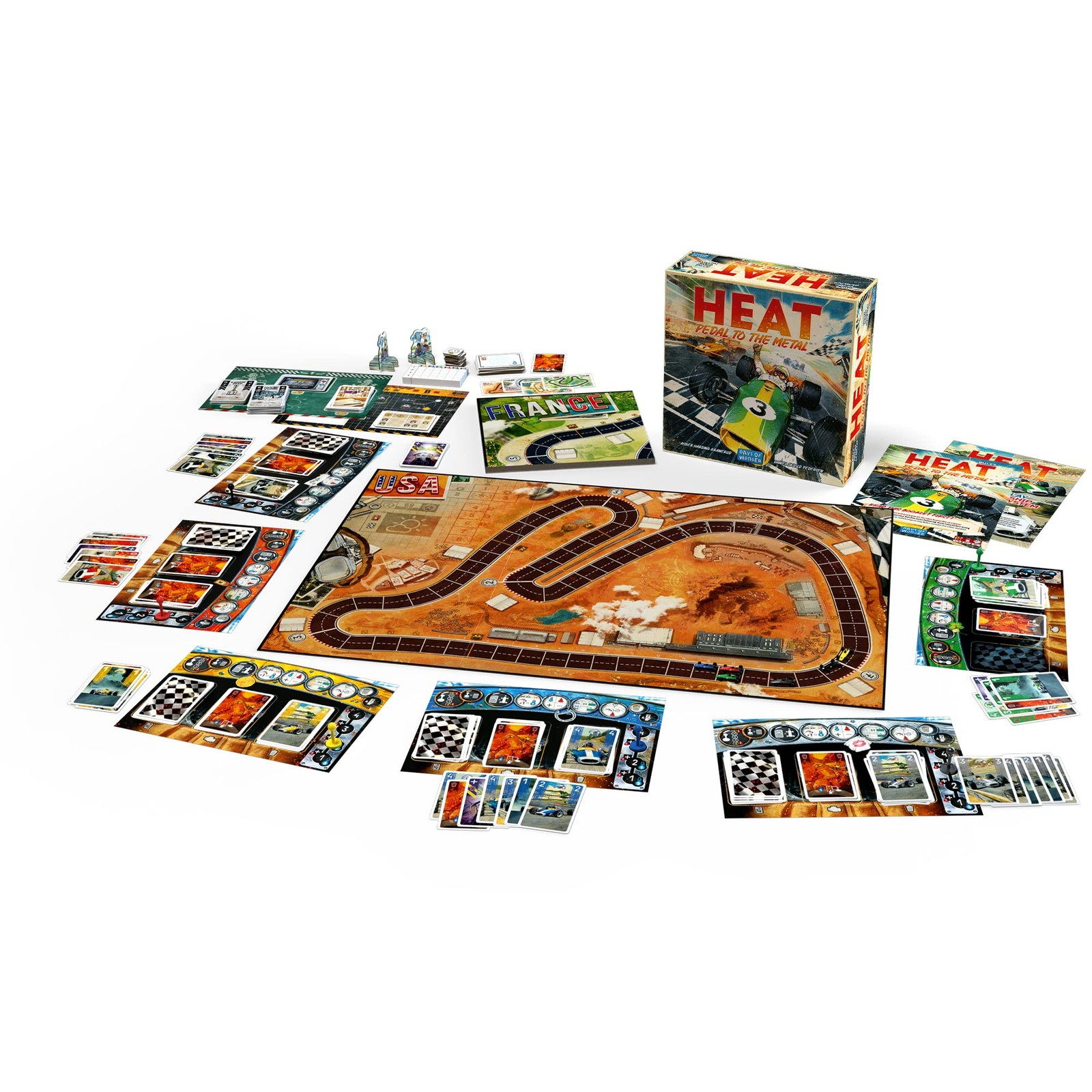 Asmodee HEAT: Pedal to the Metal Board Game – Intense One Size, Multicolor