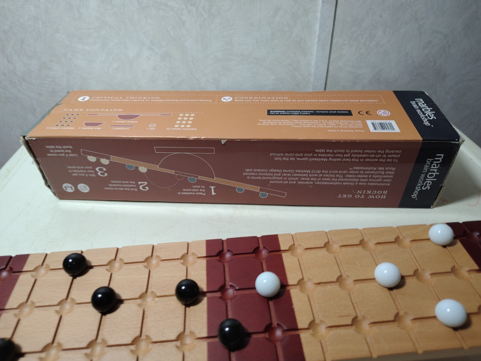 Rock Me Archimedes Marbles Strategy Balancing Game Brain Workshop New Open Box