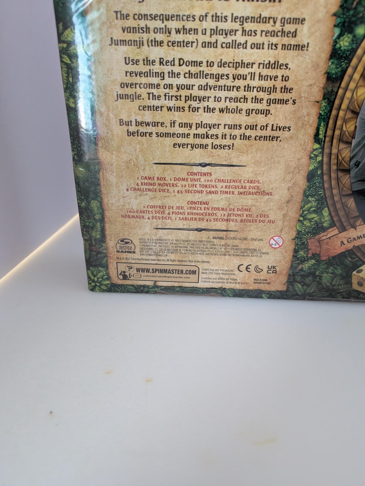 Jumanji The Game in a Real Wooden Box Edition Adventure Board Game – Sealed