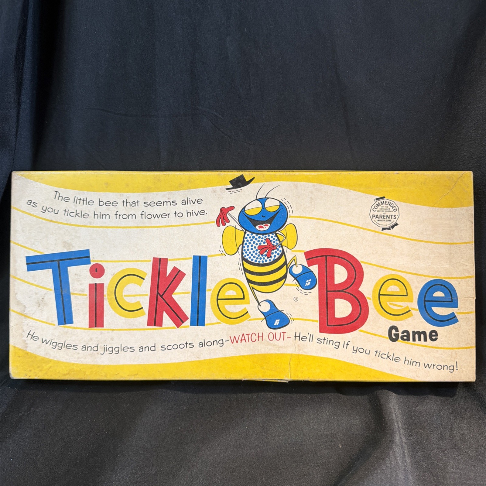 Vintage 1956 Tickle Bee Game Magnetic Maze by Schaper Toys – Complete