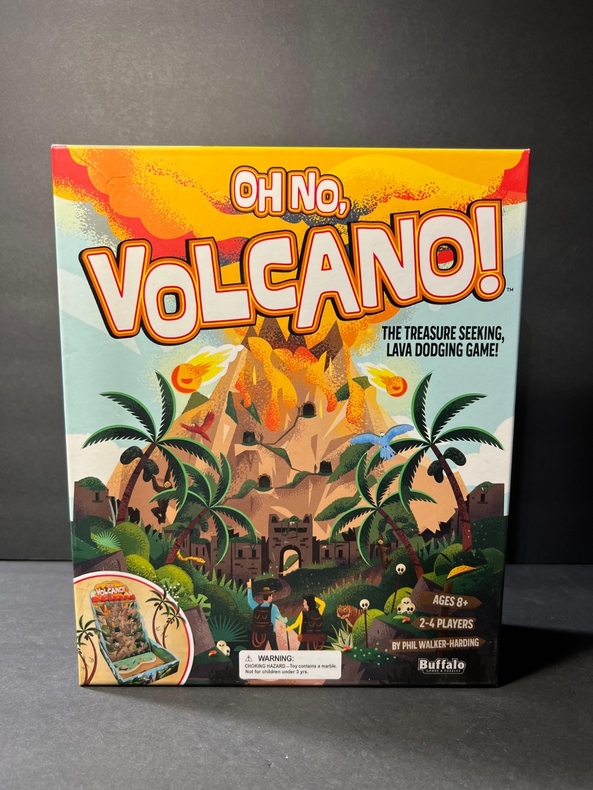 Oh No, Volcano! by Phil Walker Harding Buffalo Games 100% COMPLETE