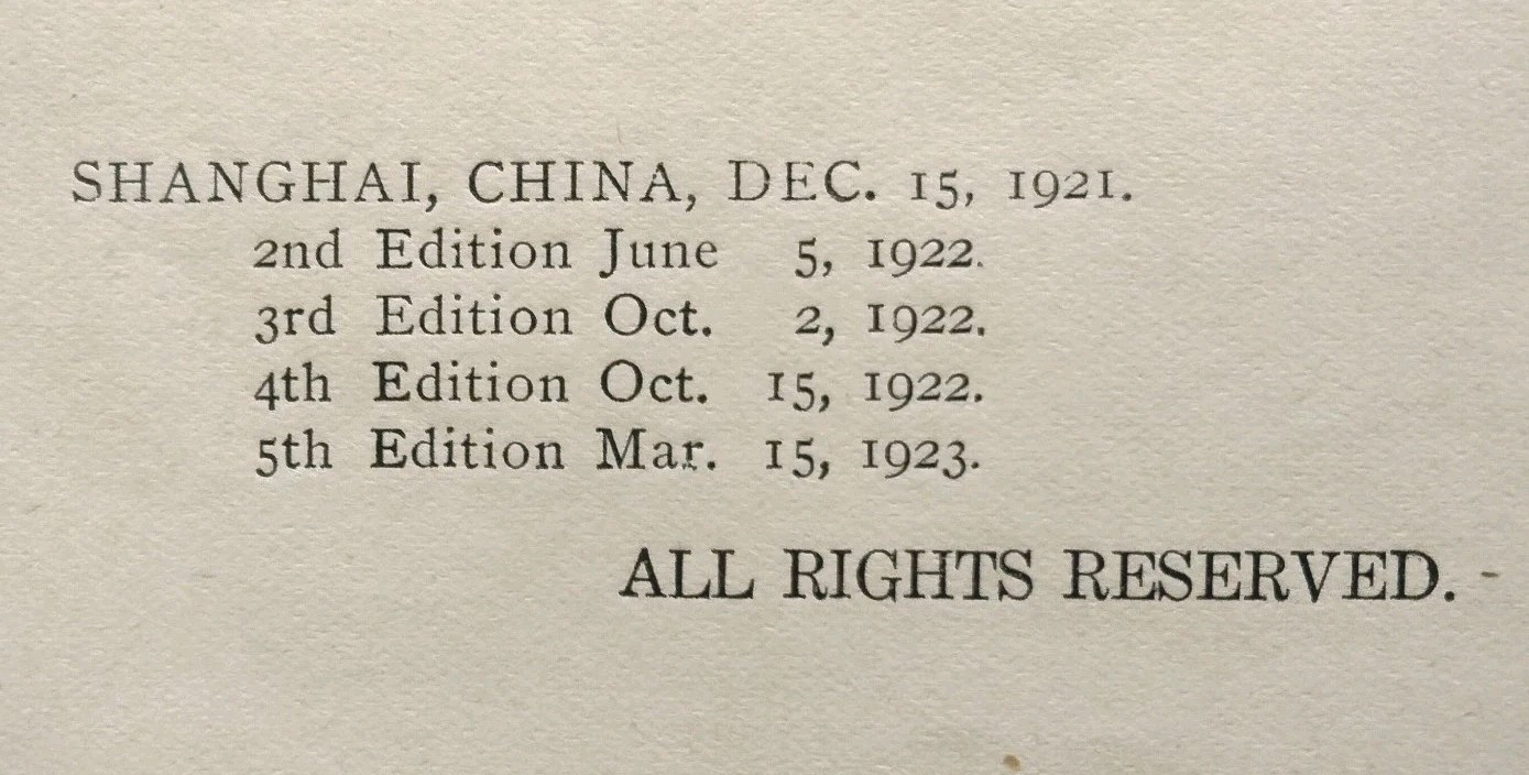 1920s Rules Directions Mah Jong Mah Jongg Mah Chang Manual Harold Sterling