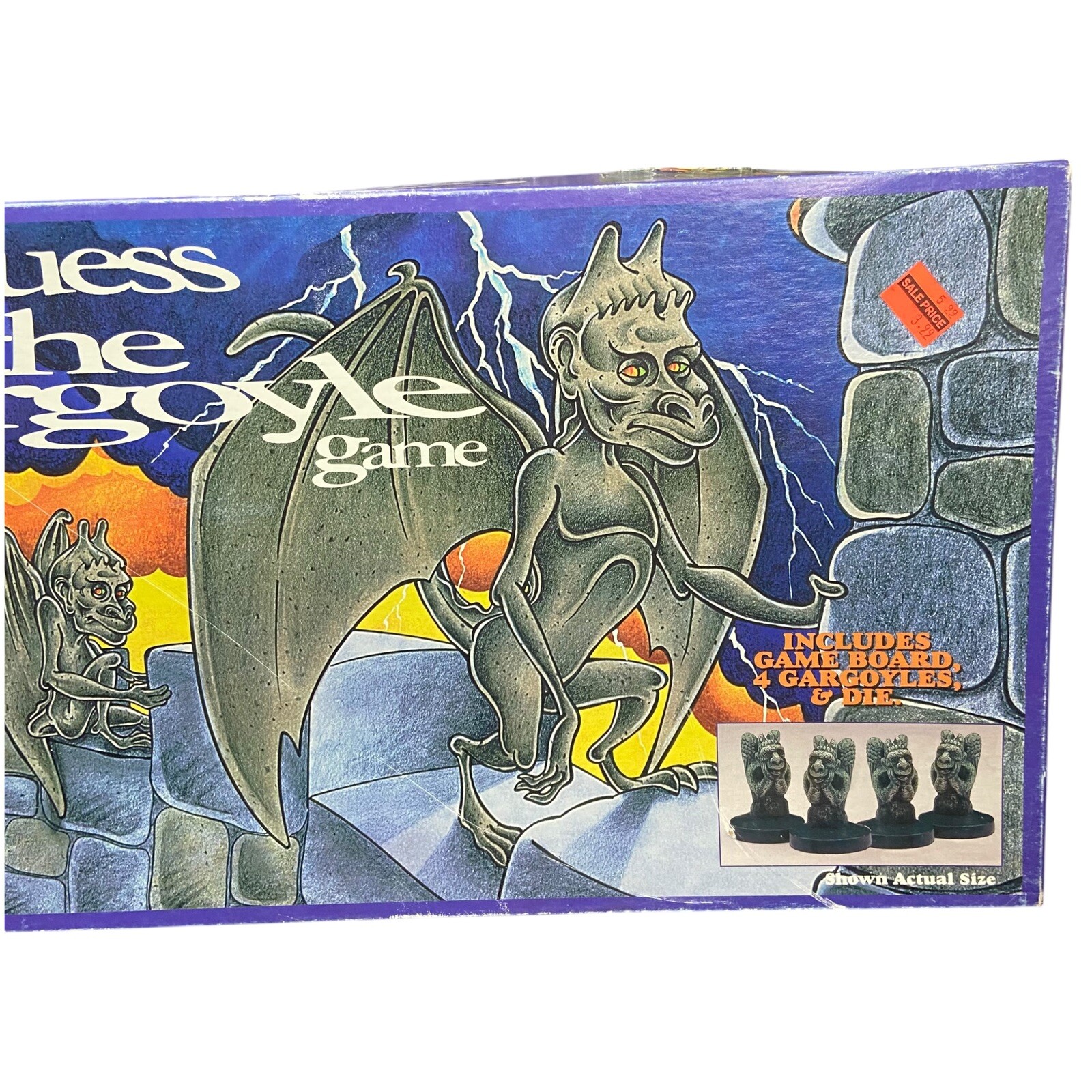Vintage Guess the Gargoyle board game Fundex 1994 Open Box Spooky 100% COMPLETE!