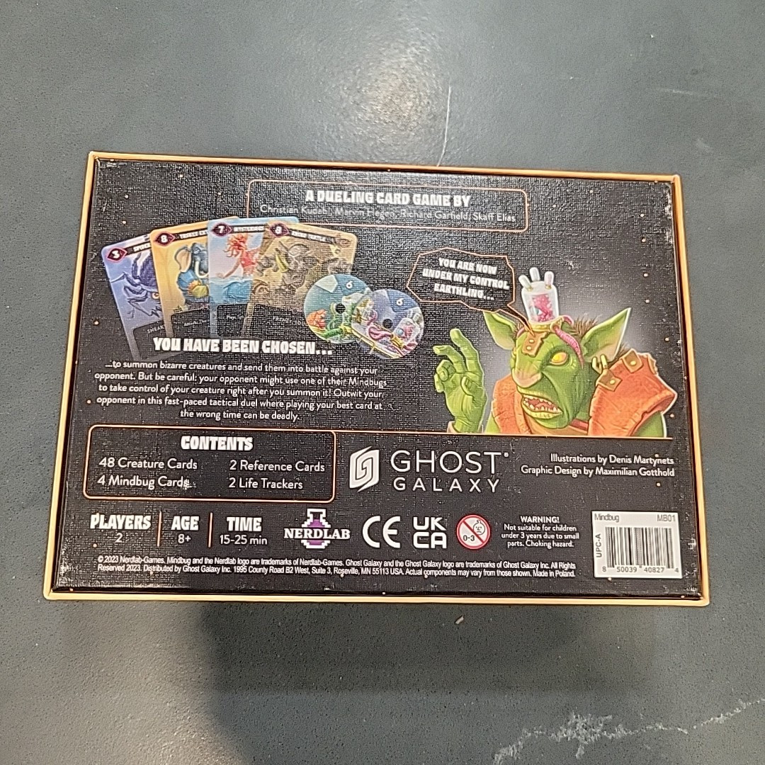 Card Game Mind Bug: First Contact Ghost Galaxy Nerdlab Richard Garfield