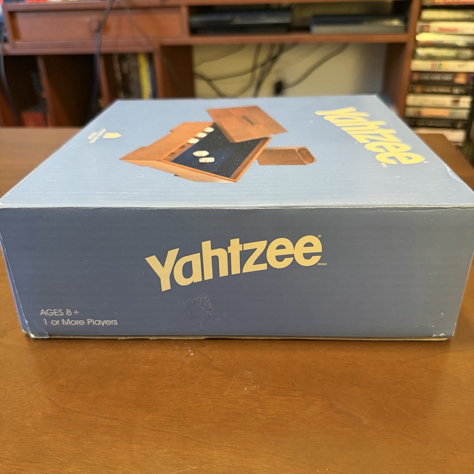 Michael Graves Design YAHTZEE Game Custom Wooden Box & Cup w/ Score Sheets NEW