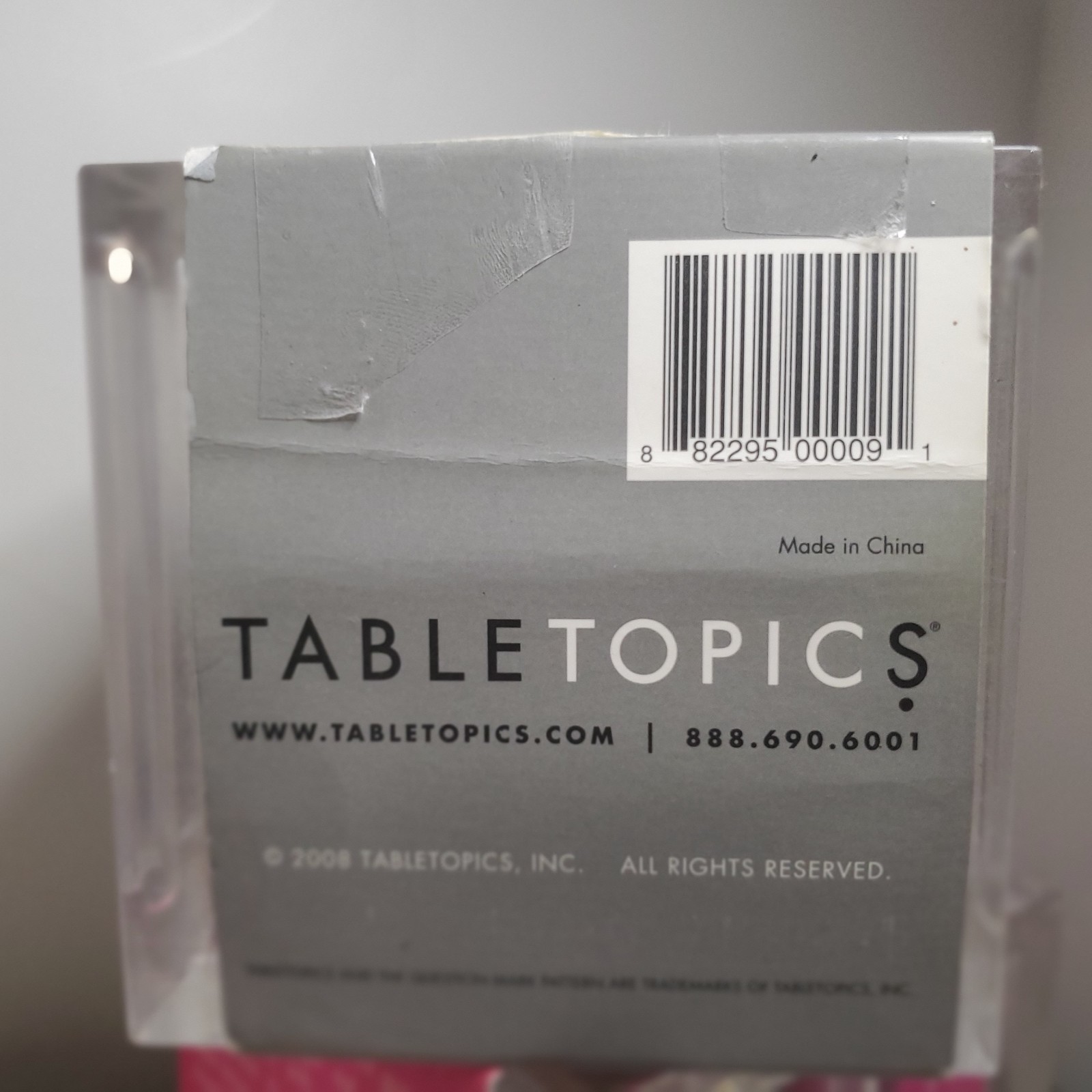 LOT of 2 TABLE TOPICS Questions – Girls Night Out (2004) & Right Or Wrong (2008)