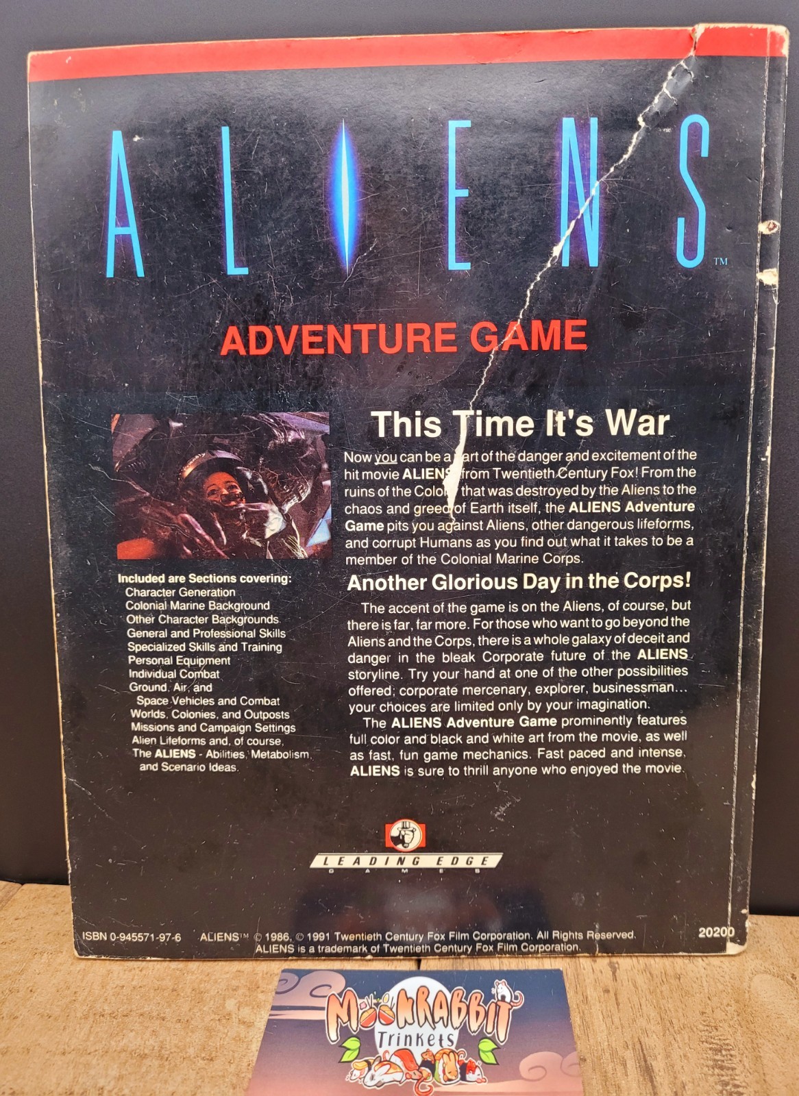 Aliens Adventure Game Leading Edge Rpg 1991 Vintage Rare