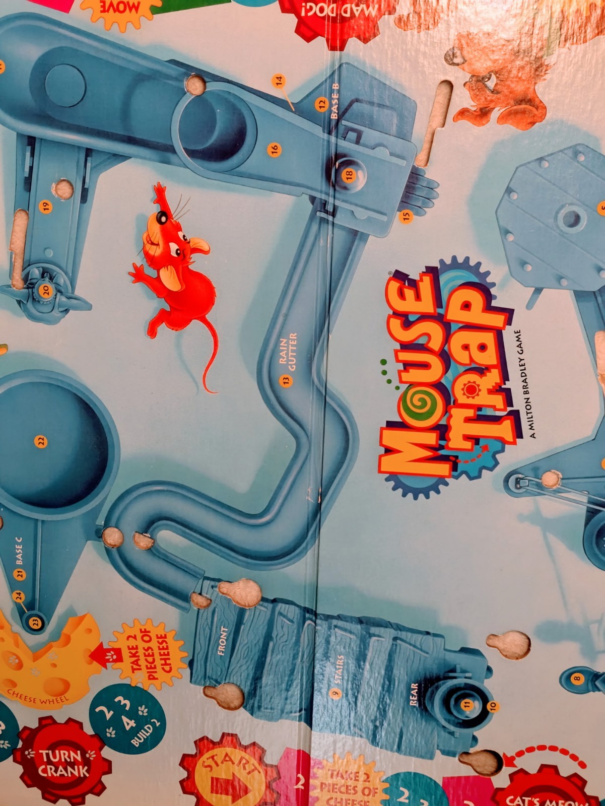1994 MouseTrap Board Game Milton Bradley With Manual Missing 8 Cheese Pcs