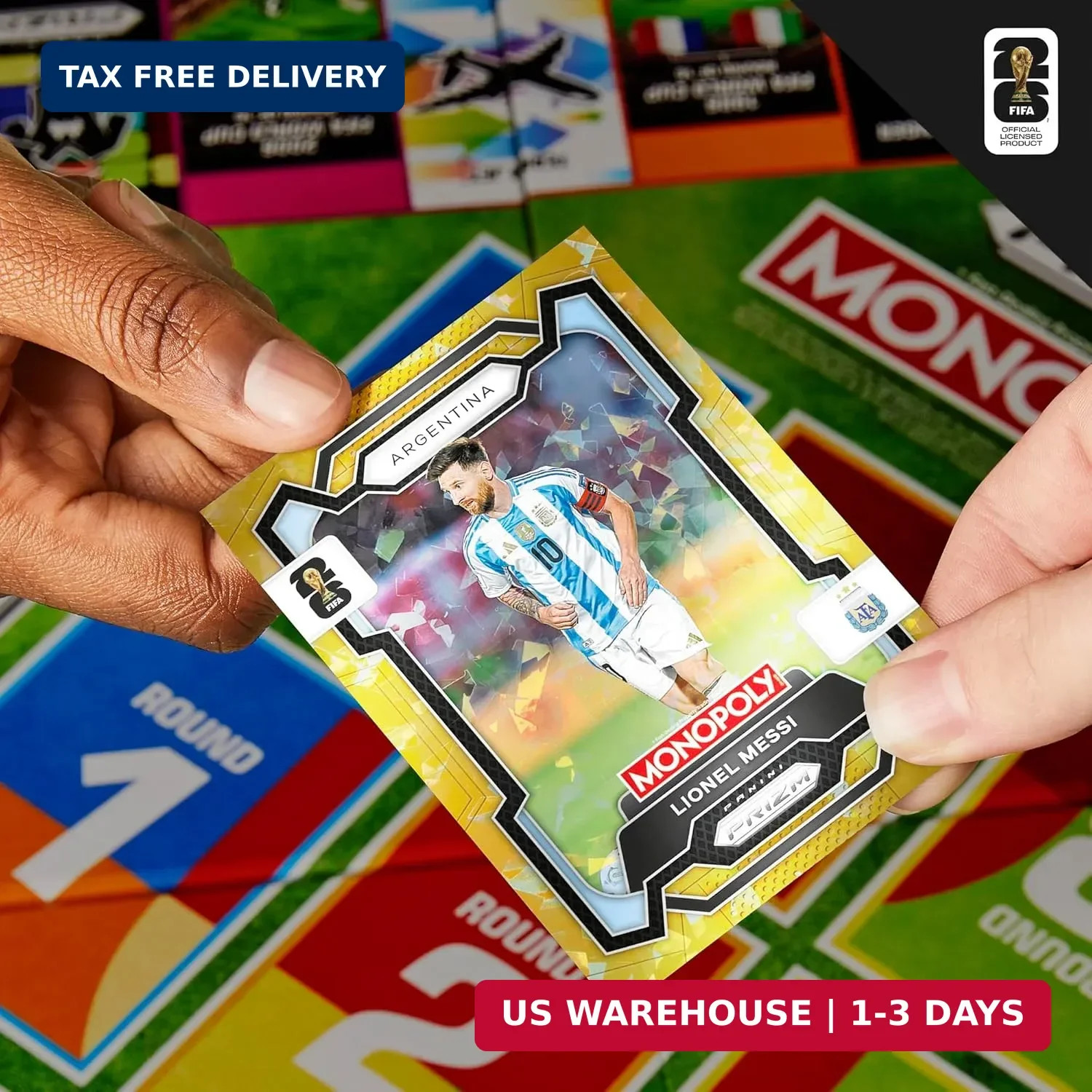 FIFA World Cup 2026 Board Game Panini Prizm Trading Cards Ages 8+