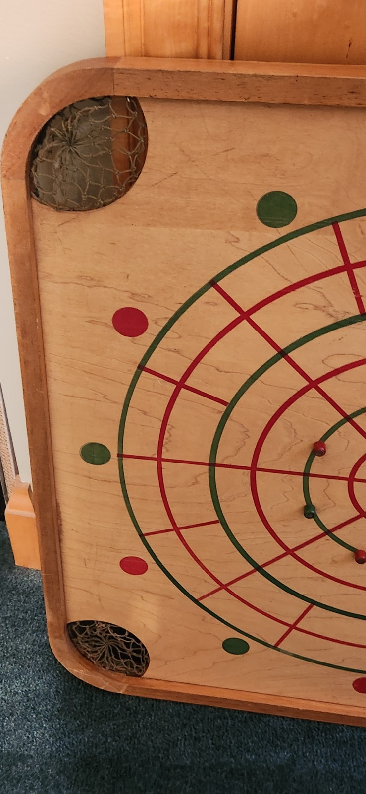 Vintage CARROM GAME BOARD Model 85 wall art