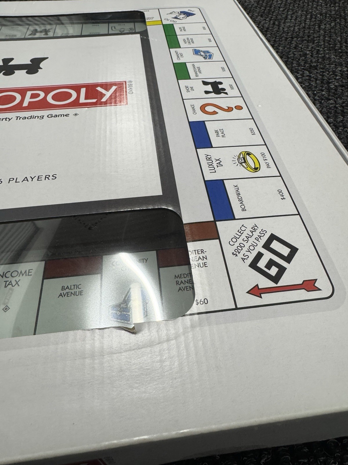 Monopoly Deluxe Tempered Glass Edition Gameboard by WS Game Company Hasbro