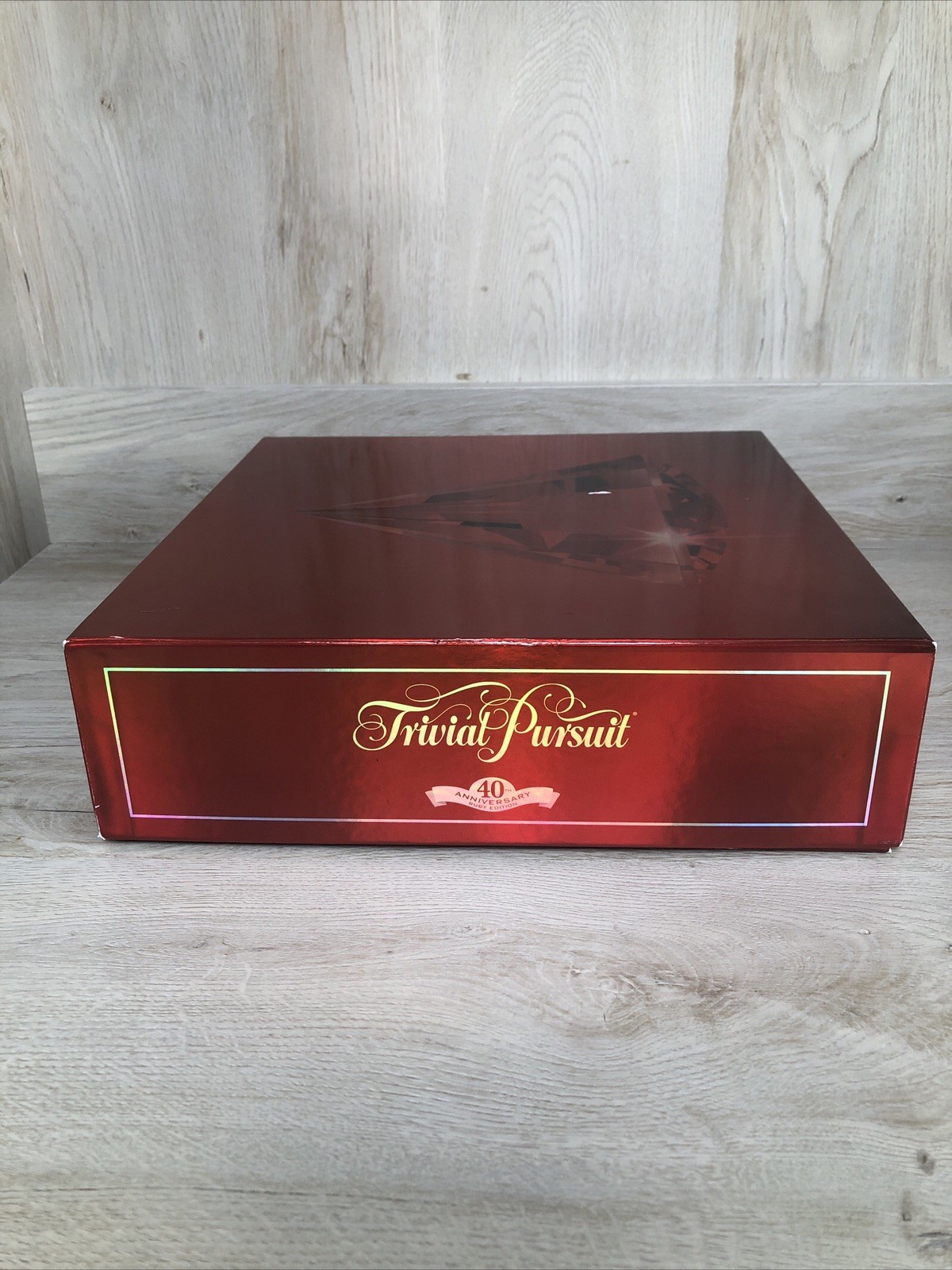 TRIVIAL PURSUIT 40th ANNIVERSARY Ruby Edition Board Game Hasbro 2018 COMPLETE!