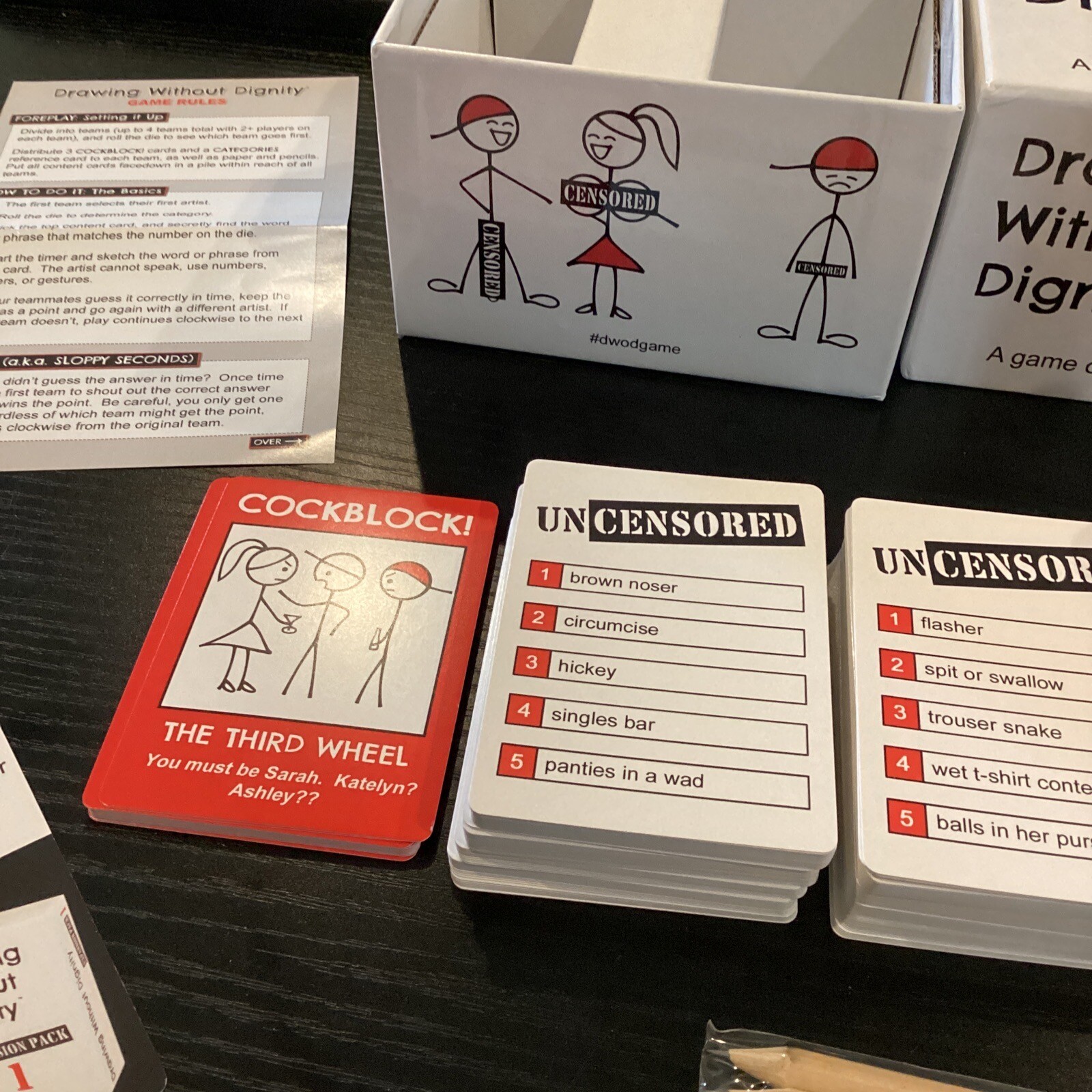 Drawing Without Dignity: a Game of Uncensored Sketches New