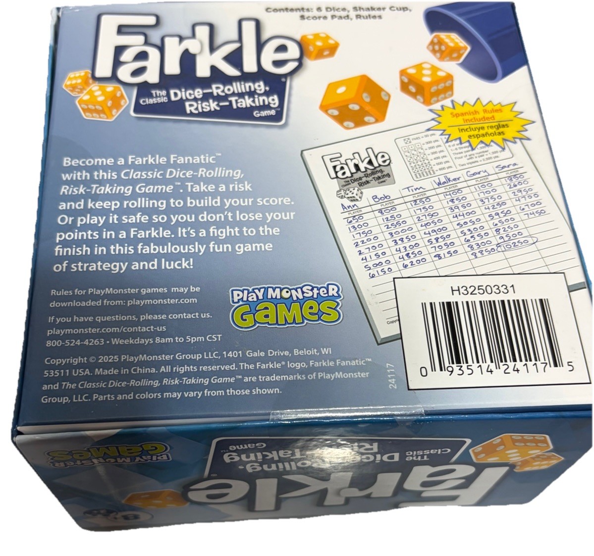 Farkle Dice Game – Classic Family Board Game – NEW Sealed – Fun Night Activity