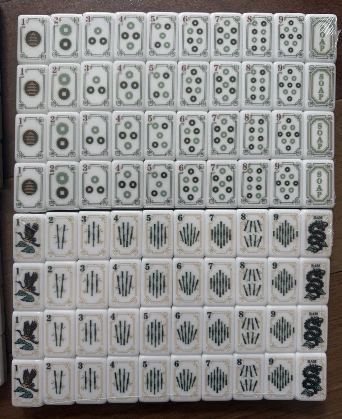 160 Mahjong Playing Tiles for American Style Game（11）
