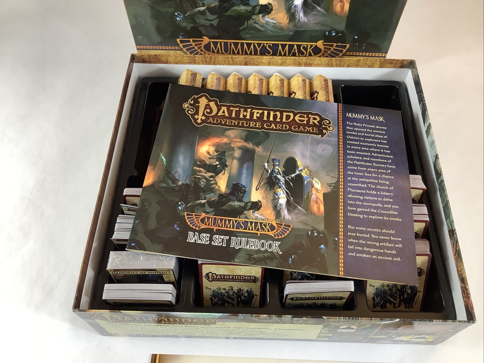 Pathfinder: Mummy’s Mask + Adventure Decks 1-6 Character Add-On Very Good