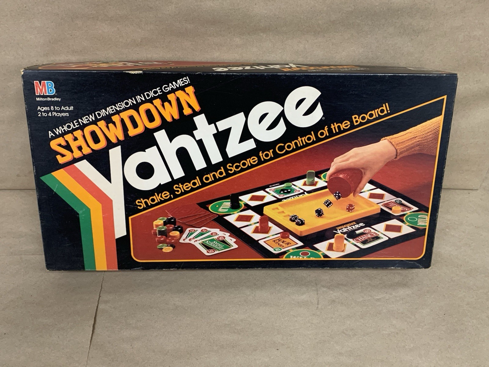 Vintage 1990’s Retro 1991 Yahtzee Showdown Dice Board Game Milton Bradley #4202