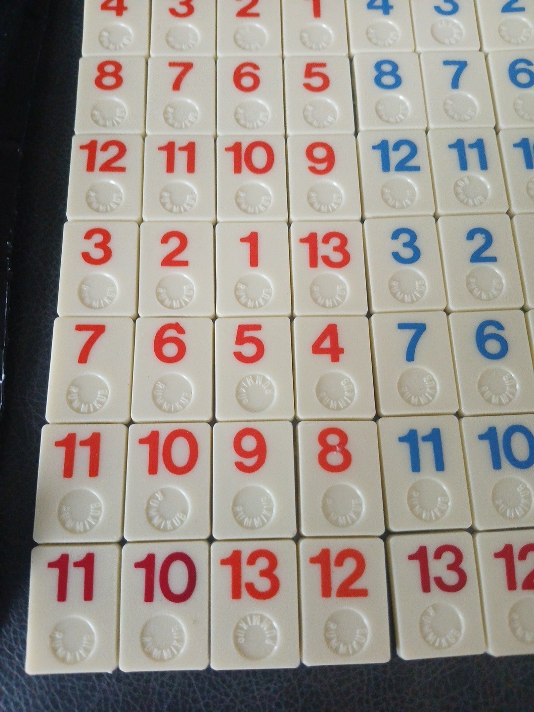 Miniature Rummikub Pressman Travel Size Tile Game Vintage Tiles & Rules Only