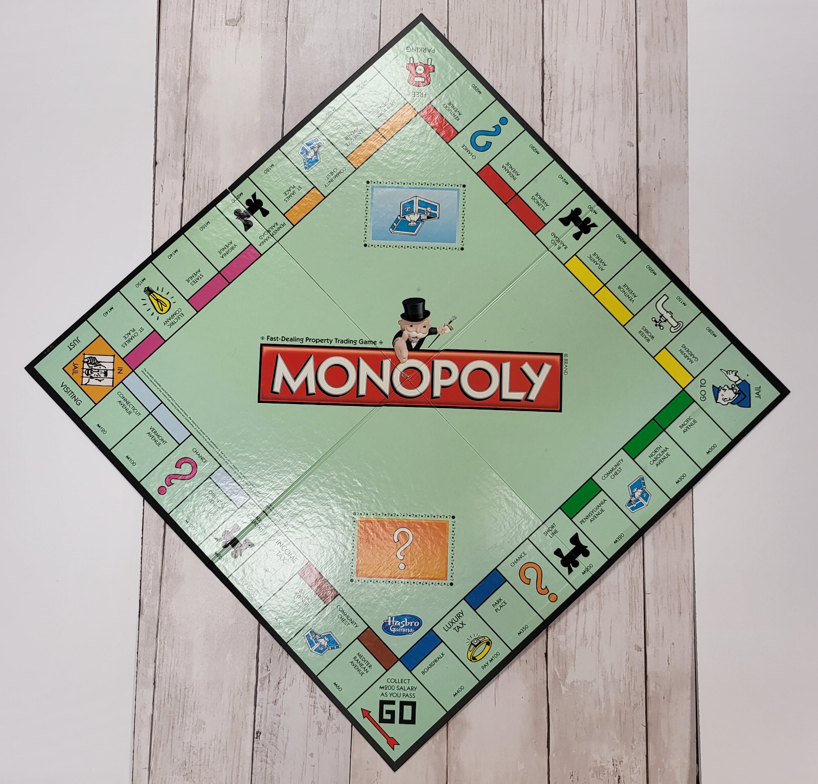 2010’s & UP Monopoly Board (ONLY) Hasbro branded, Modern Board