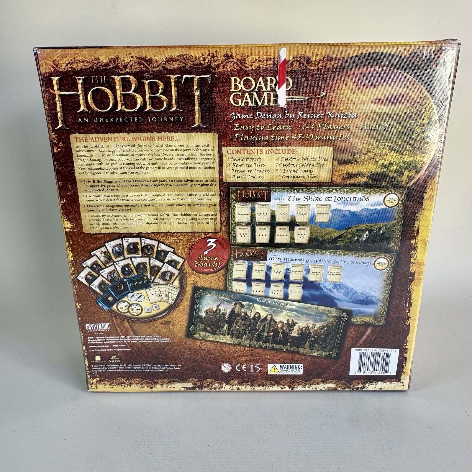 Cryptozoic The Hobbit An Unexpected Journey Board Game New Sealed Reiner Knizia
