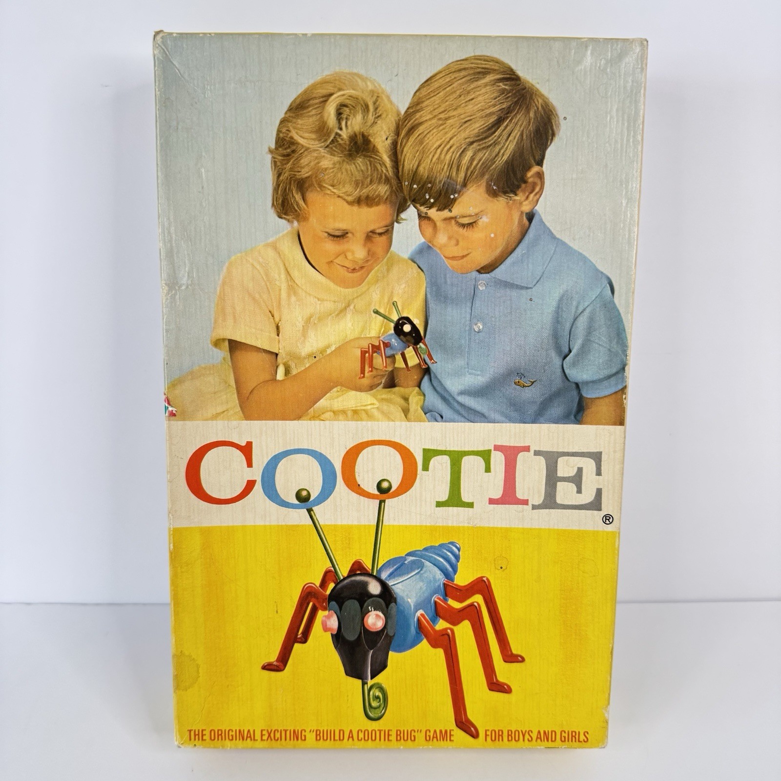 Vintage Cootie Game 1966 Schaper Manufacturing Complete, All Black Heads