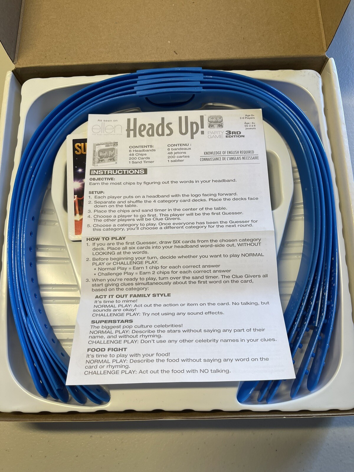 Heads Up! Party Game 3rd Edition | New / Sealed | As Seen On Ellen | 2-6 Players