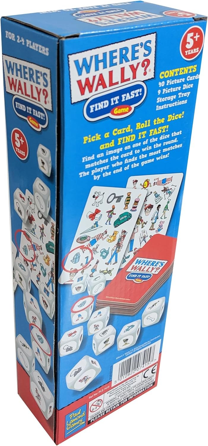 University Games 7415 Where’s Waldo Wally Find it Fast Game, Multicoloured