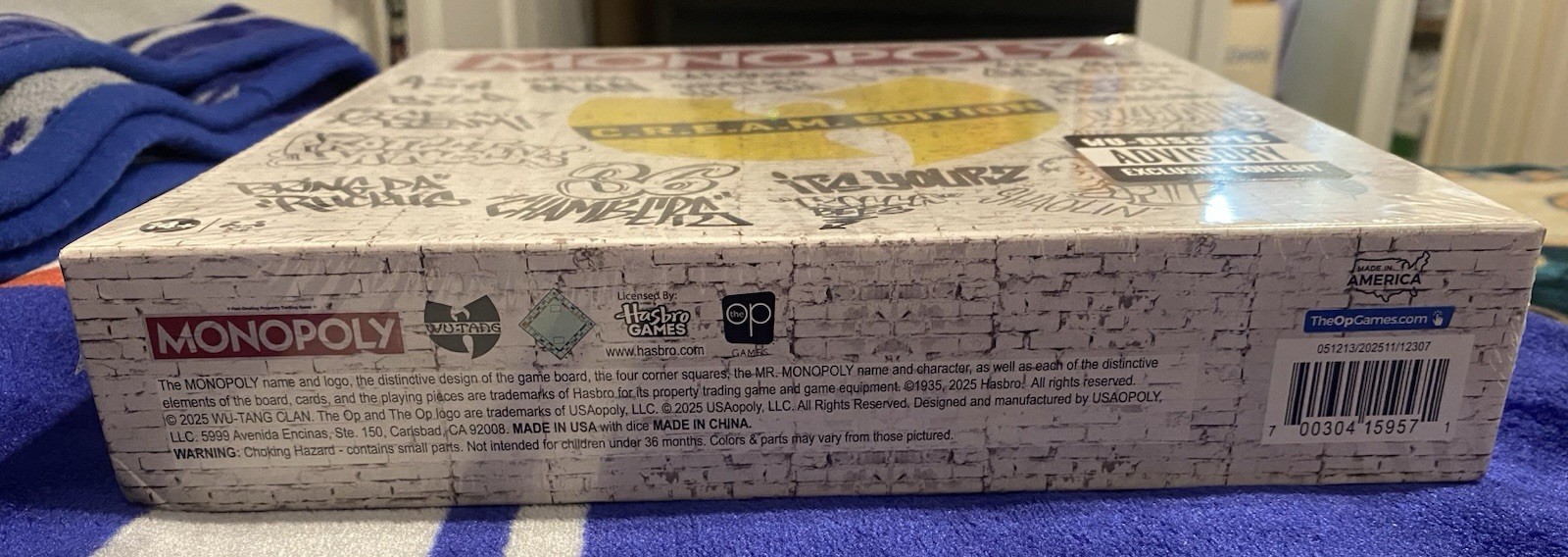 WU TANG CLAN OFFICIAL MONOPOLY BOARD GAME SEALED LIMITED EDITION SOLD OUT
