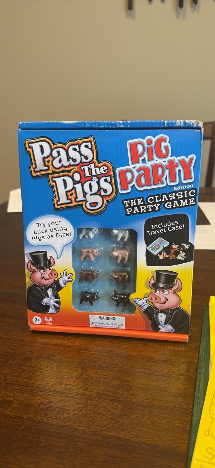 Pass the Pigs Party Edition Roll Score and Pig Out Colors May Vary New Assorted