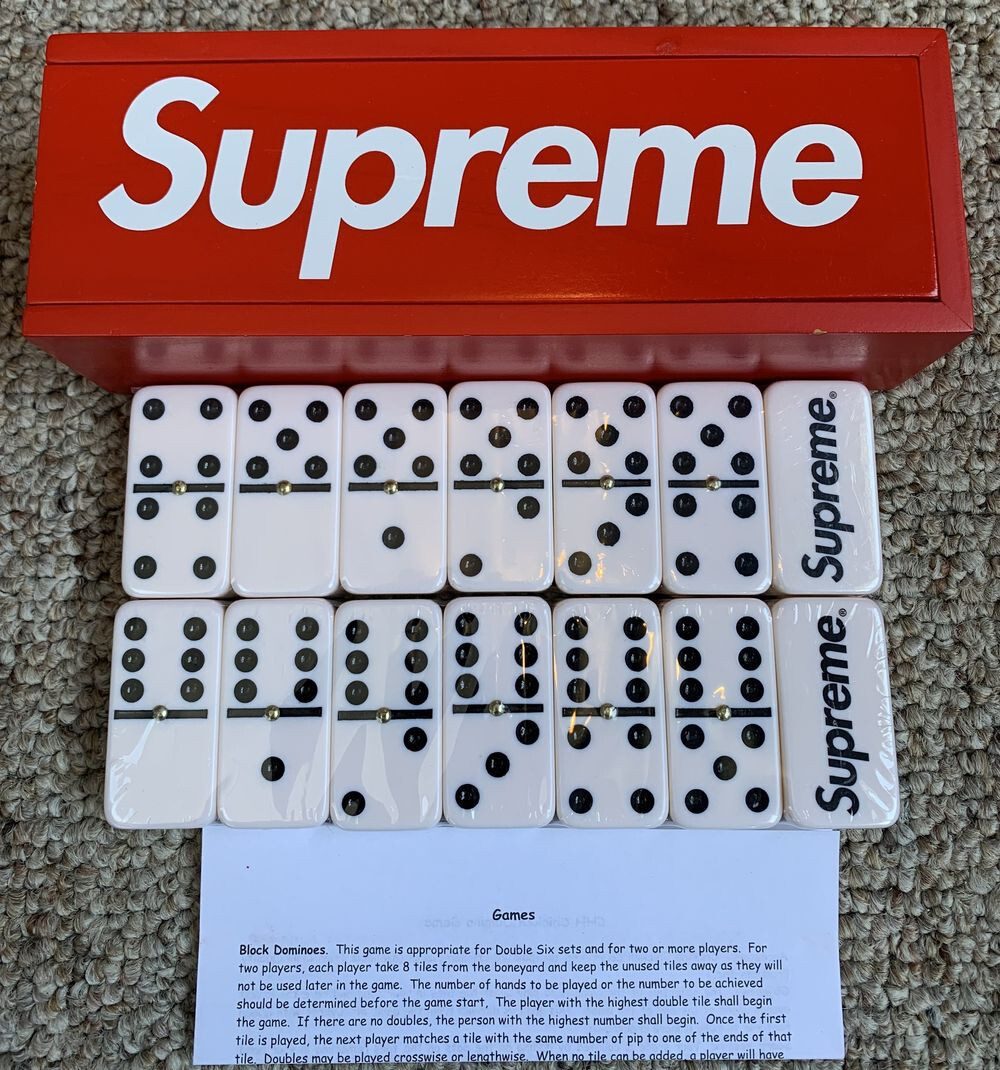 NEW F/W 2012 Supreme Domino Set