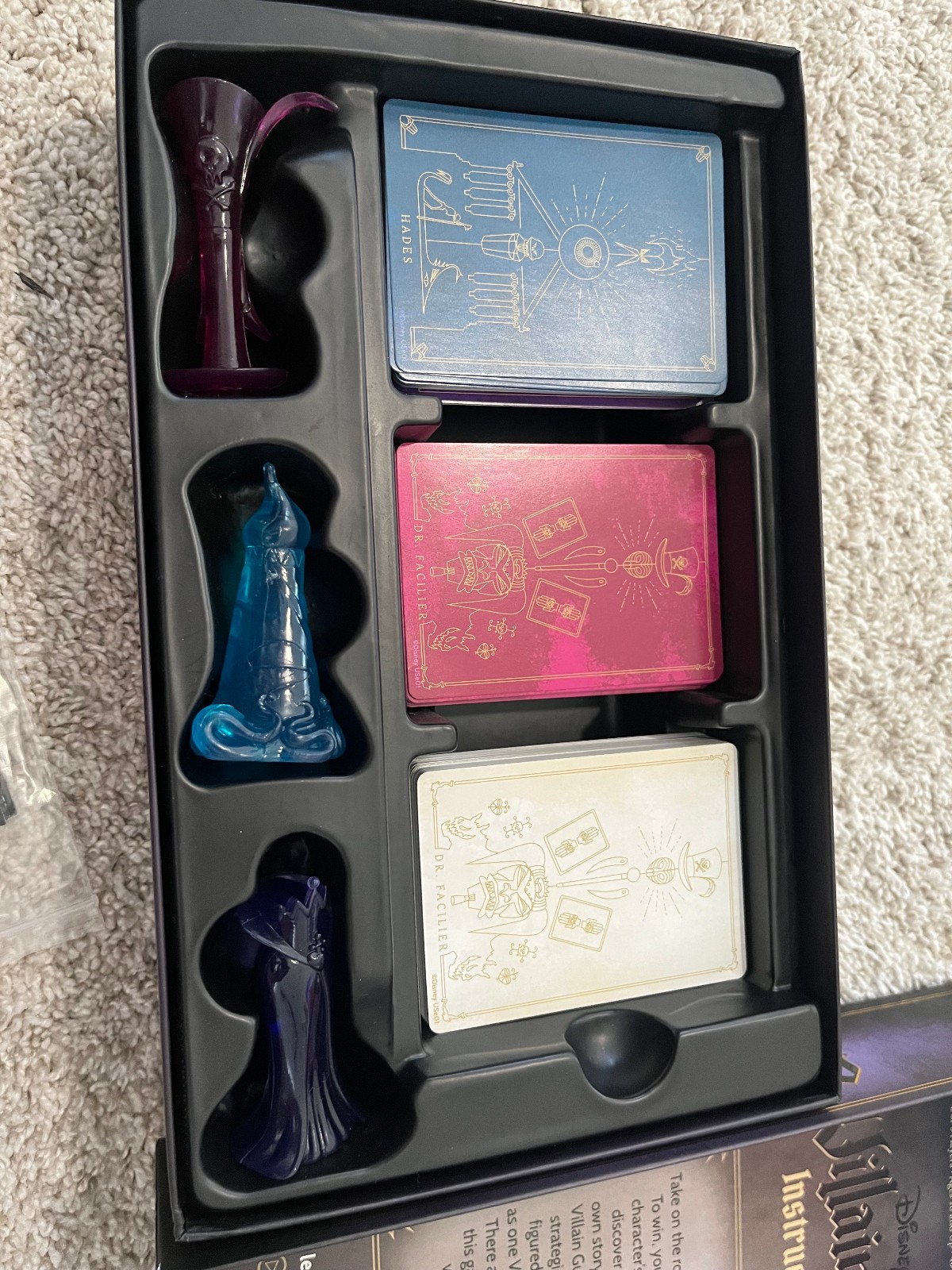 Disney Villainous Wicked to The Core Game Open Box Complete