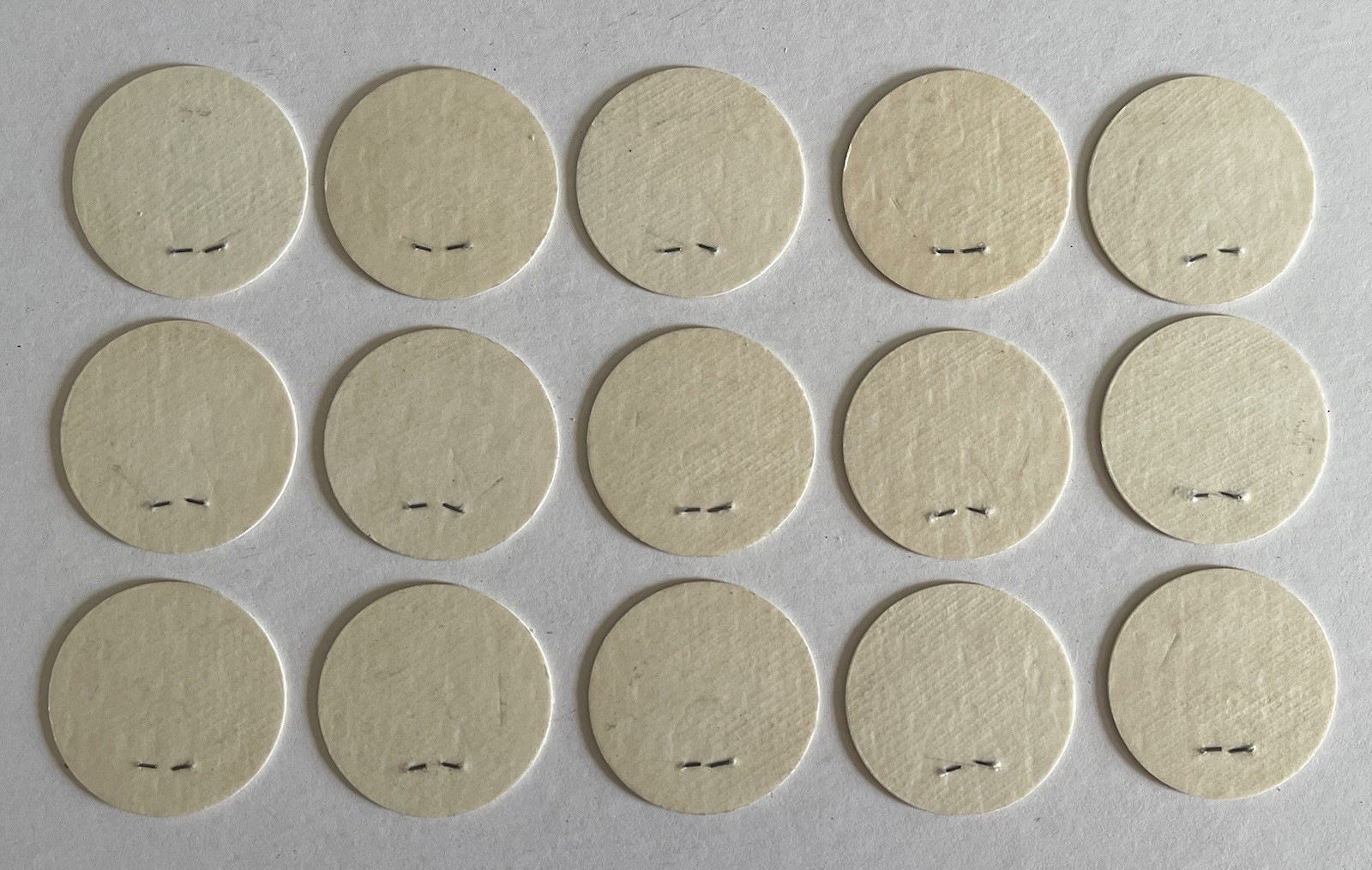 Vintage World POG Federation Official Tournament Lot of 15 POG Caps Five Colors
