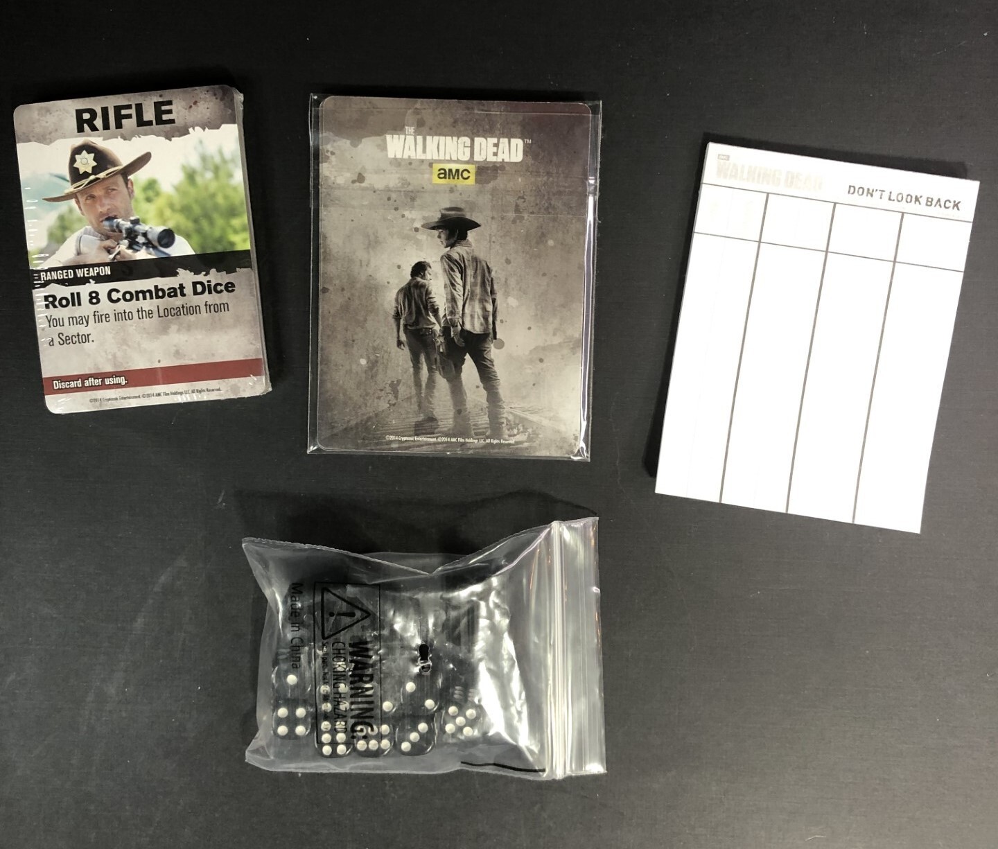THE WALKING DEAD: Don’t Look Back Dice Board Game 2014 Cryptozoic Free Shipping