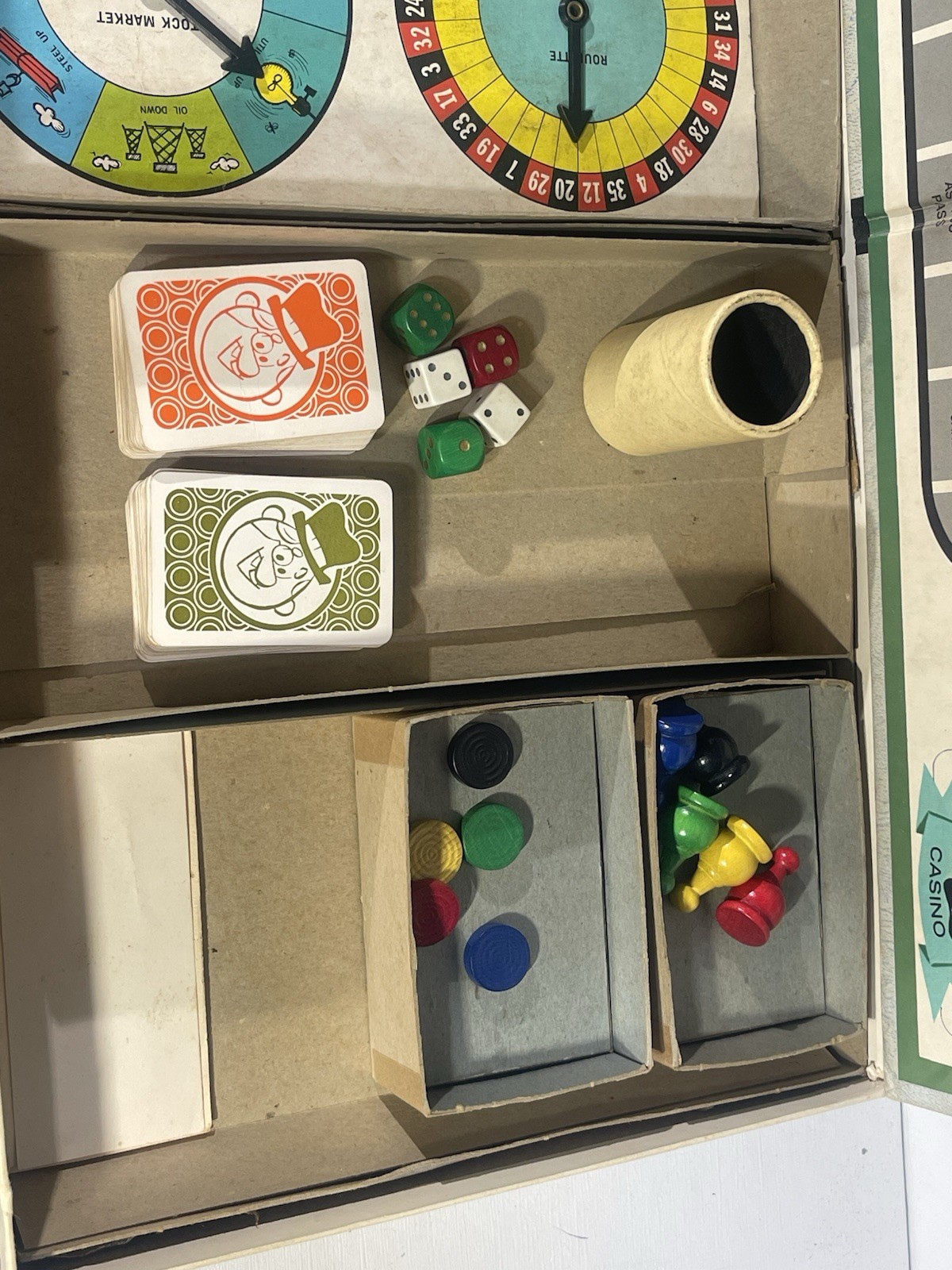 RARE. COMPLETE Vintage 1965 GO FOR BROKE Board Game by Selchow & Righter