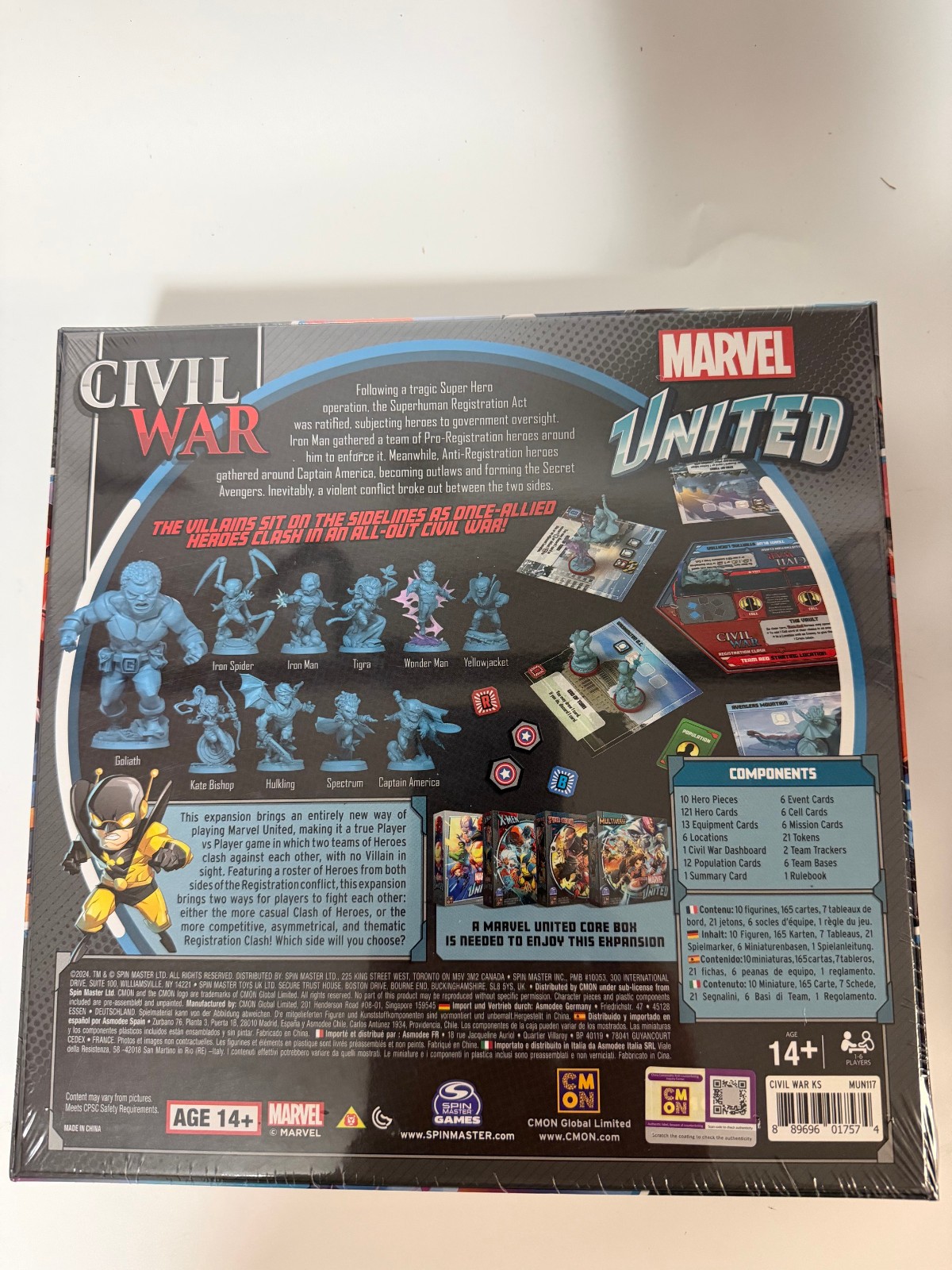 Marvel United: Civil War Kickstarter Edition New & Sealed