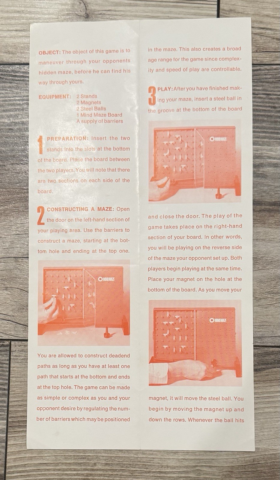VTG! 1970 Mind Maze Game by Parker Brothers – COMPLETE! 🌟 EXCELLENT CONDITION!