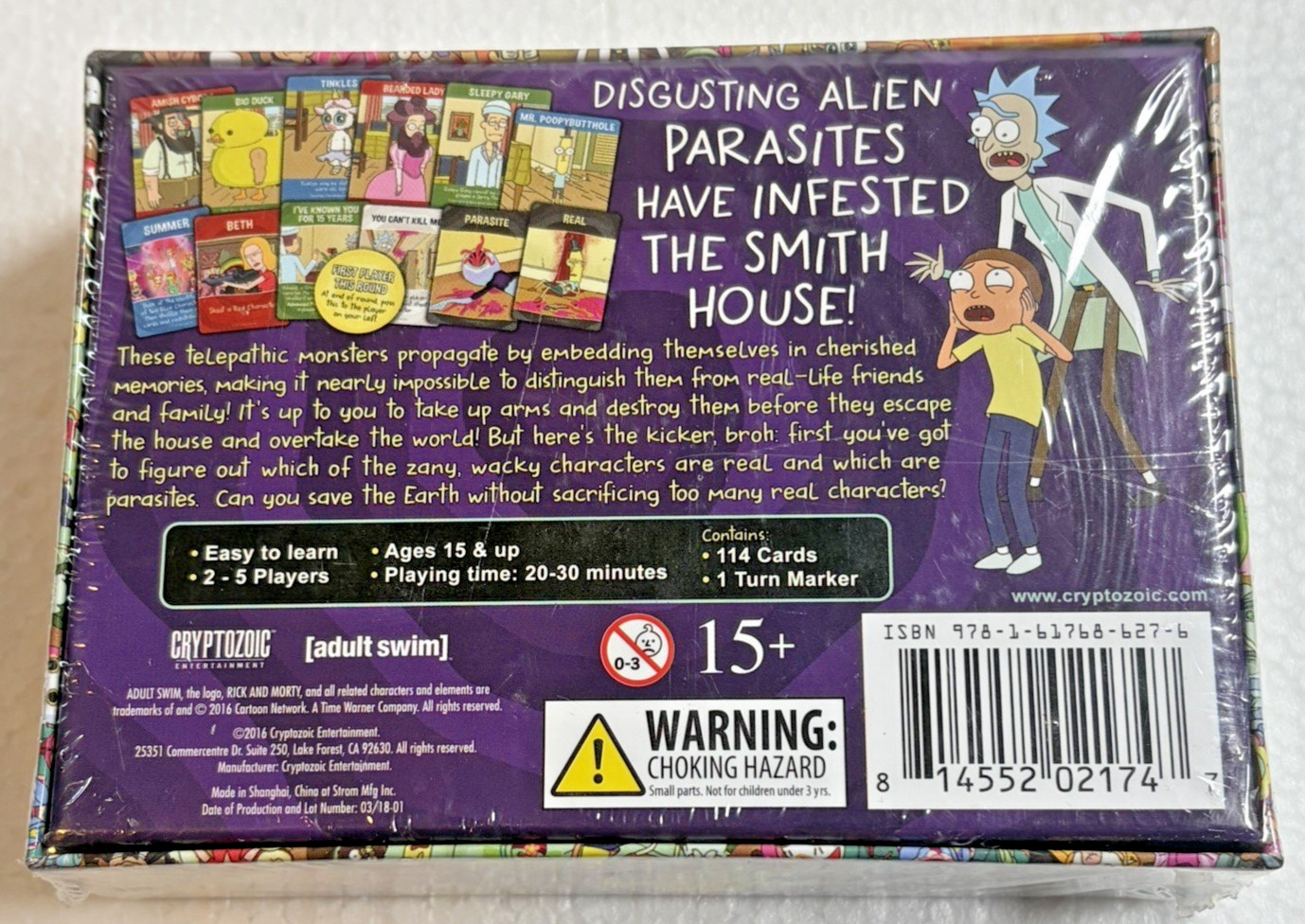2016 Rick and Morty Total Rickall Card Game Ages 15 & Up, New and Sealed