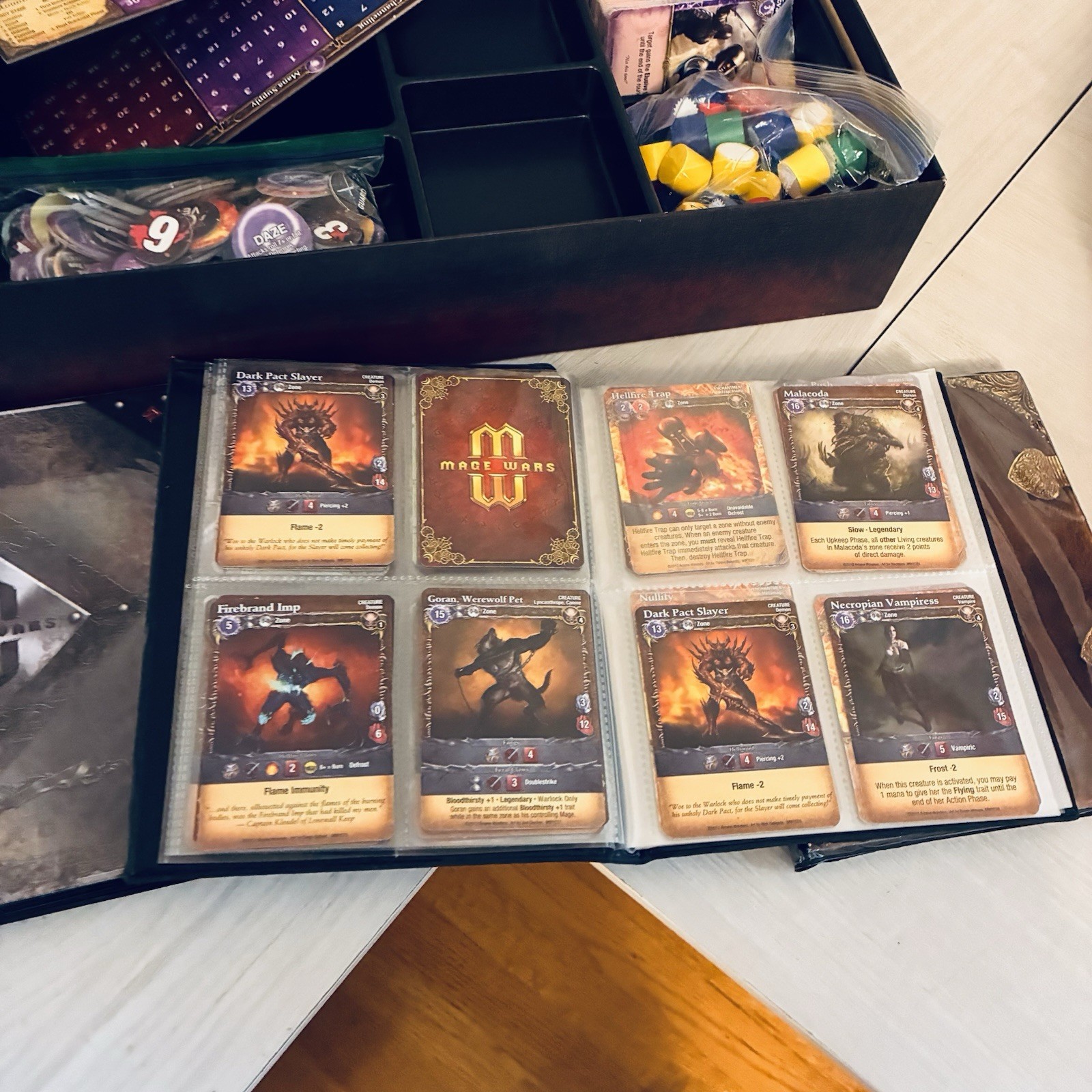 Mage Wars Dueling Mages Strategy Game Core Set Complete + Extras Arcane Wonders