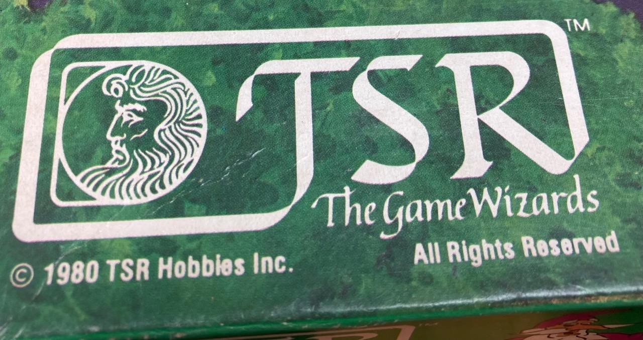 1980 TSR Fantasy Forest Board Game 1 missing card & 2 playing pieces