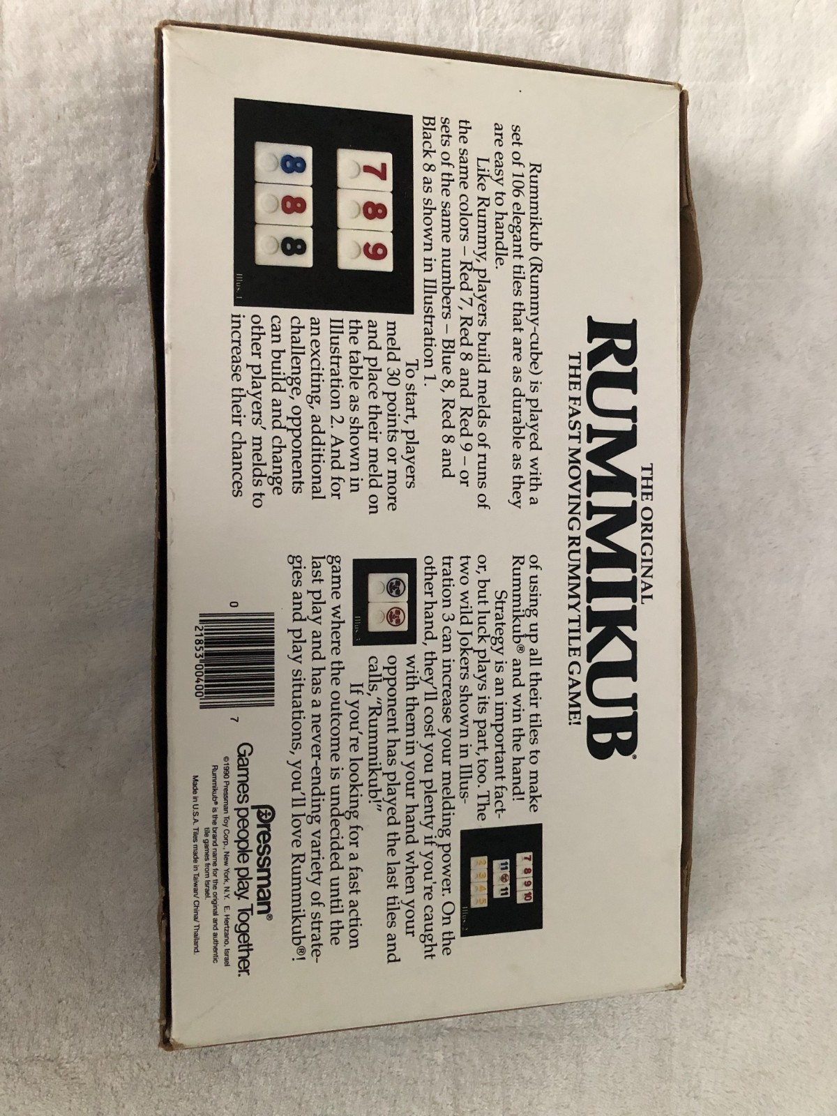 Vintage 1990 Pressman The Original Rummikub (missing few tiles)